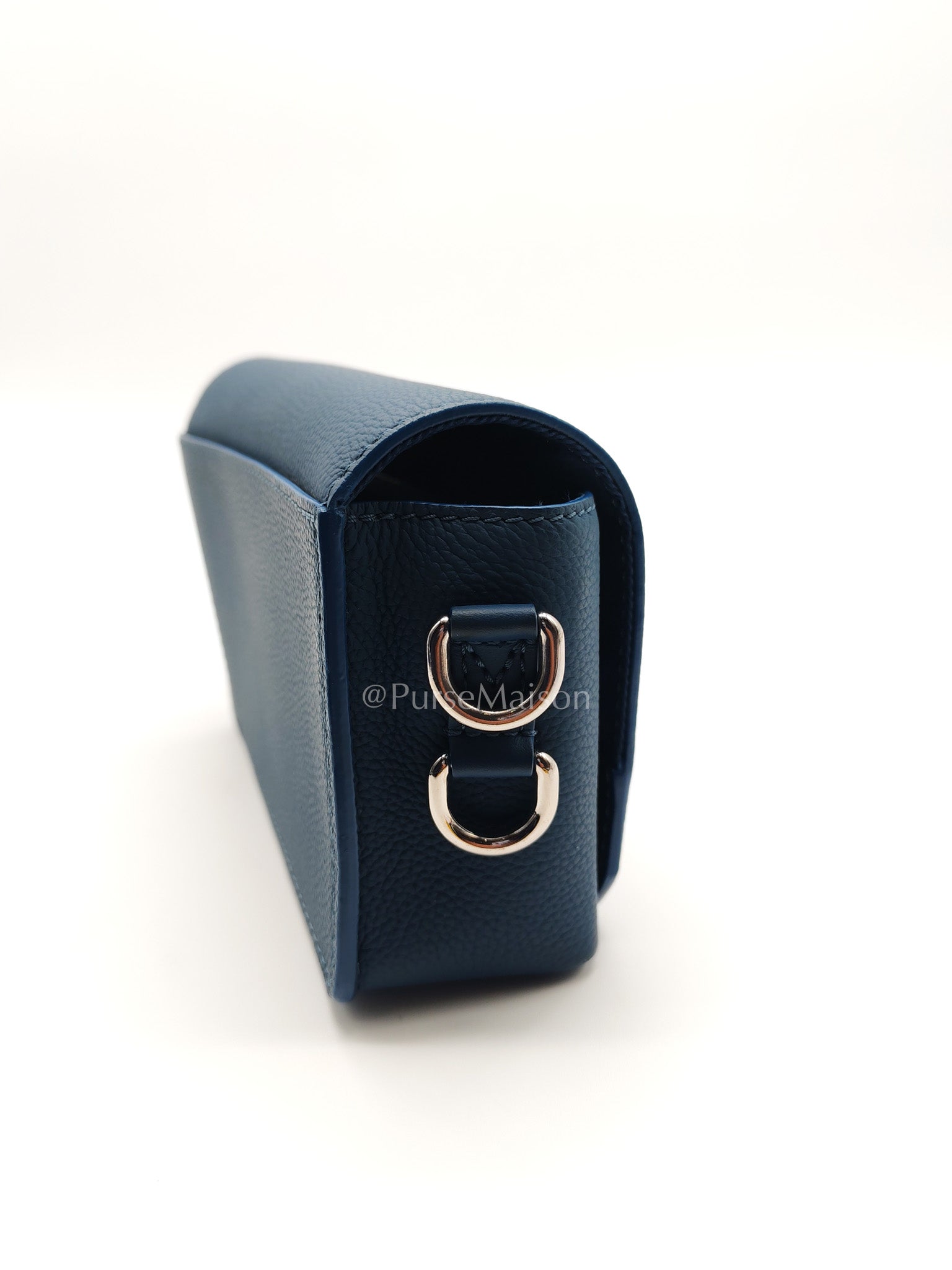 Louis Vuitton Fastline Wearable Wallet in Atlantic Blue Cowhide Leather and Silver Hardware Microchip | Purse Maison Luxury Bags Shop