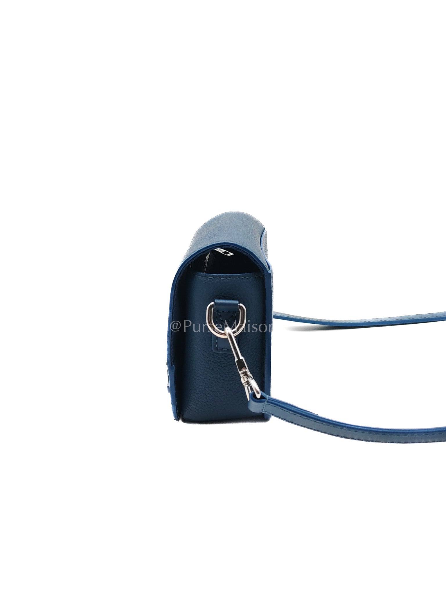 Louis Vuitton Fastline Wearable Wallet in Atlantic Blue Cowhide Leather and Silver Hardware Microchip | Purse Maison Luxury Bags Shop