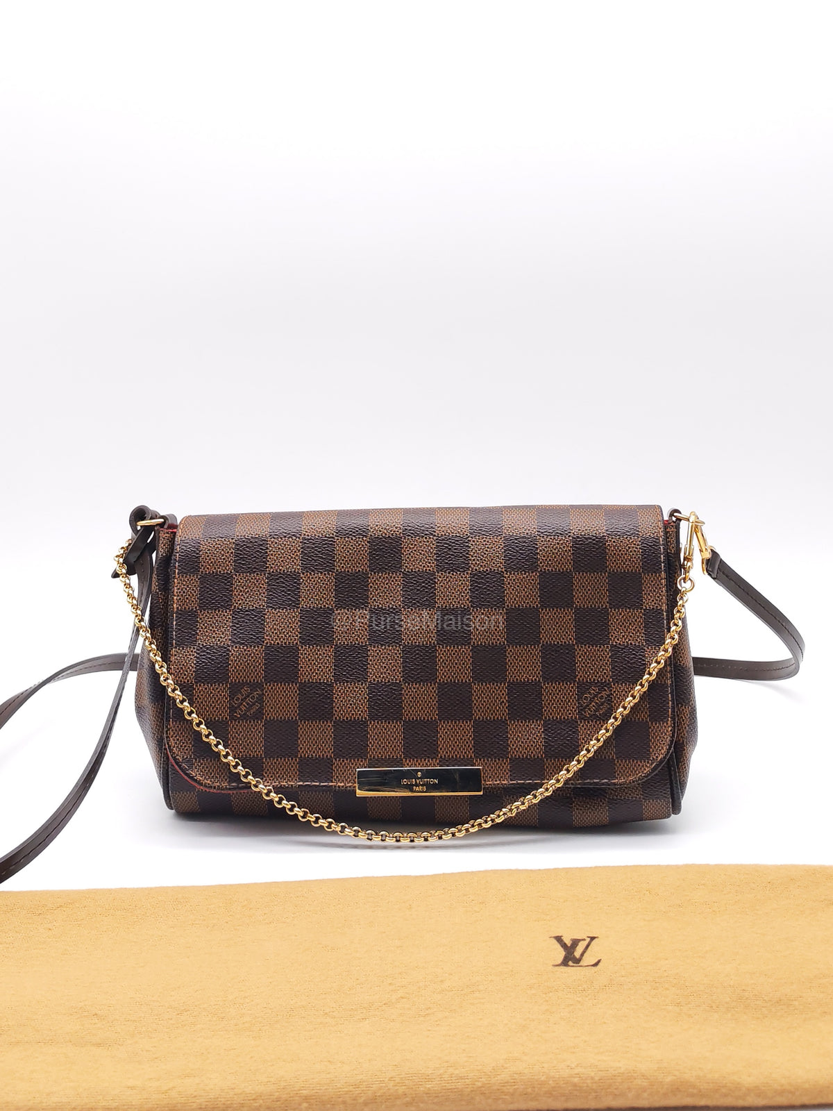 Louis Vuitton Favorite MM in Damier Ebene Canvas (Datecode: DU3174) | Purse Maison Luxury Bags Shop