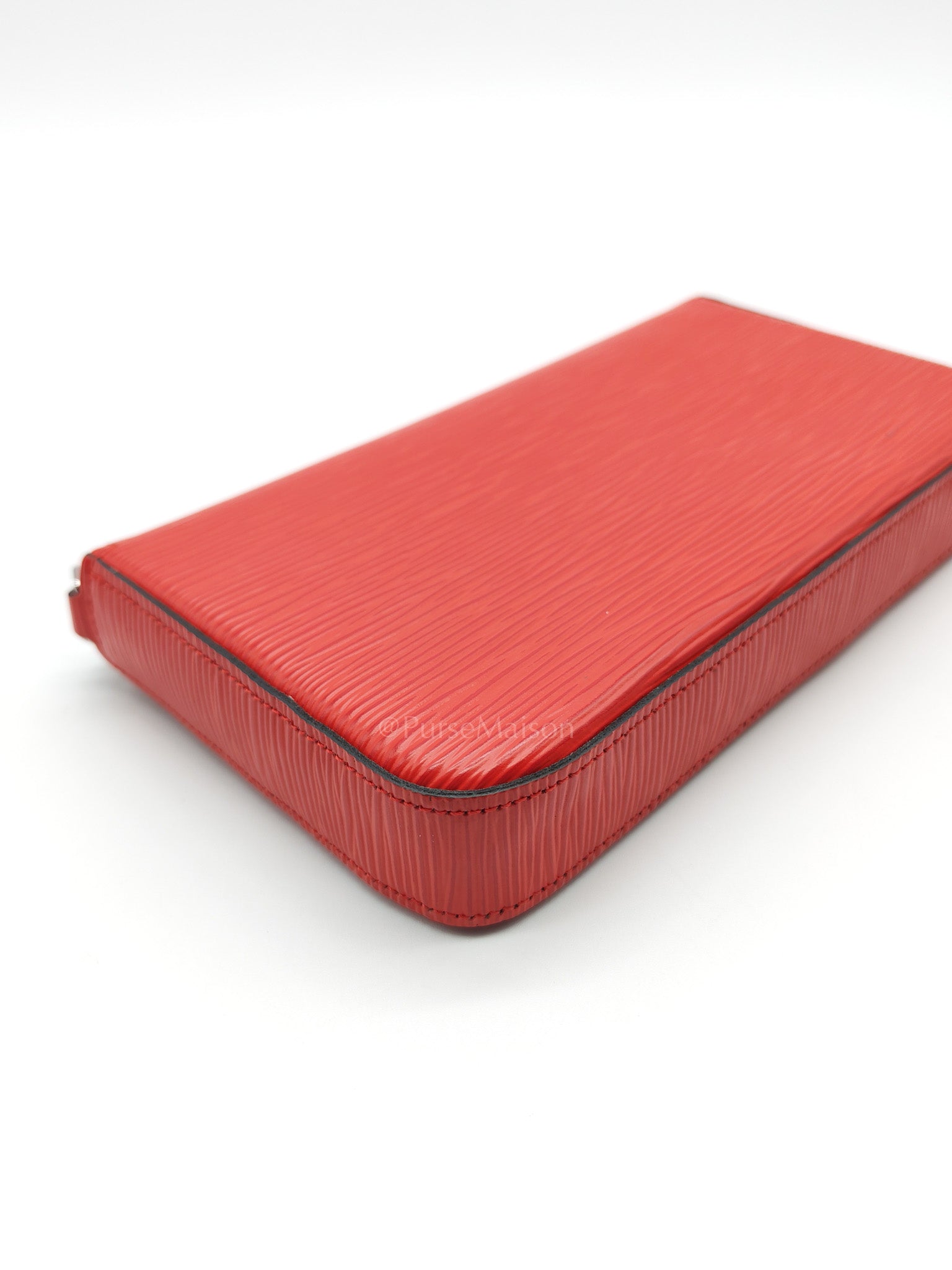 Louis Vuitton Felicie GM in Red Epi Leather Silver Hardware (Date code: TJ0117) | Purse Maison Luxury Bags Shop