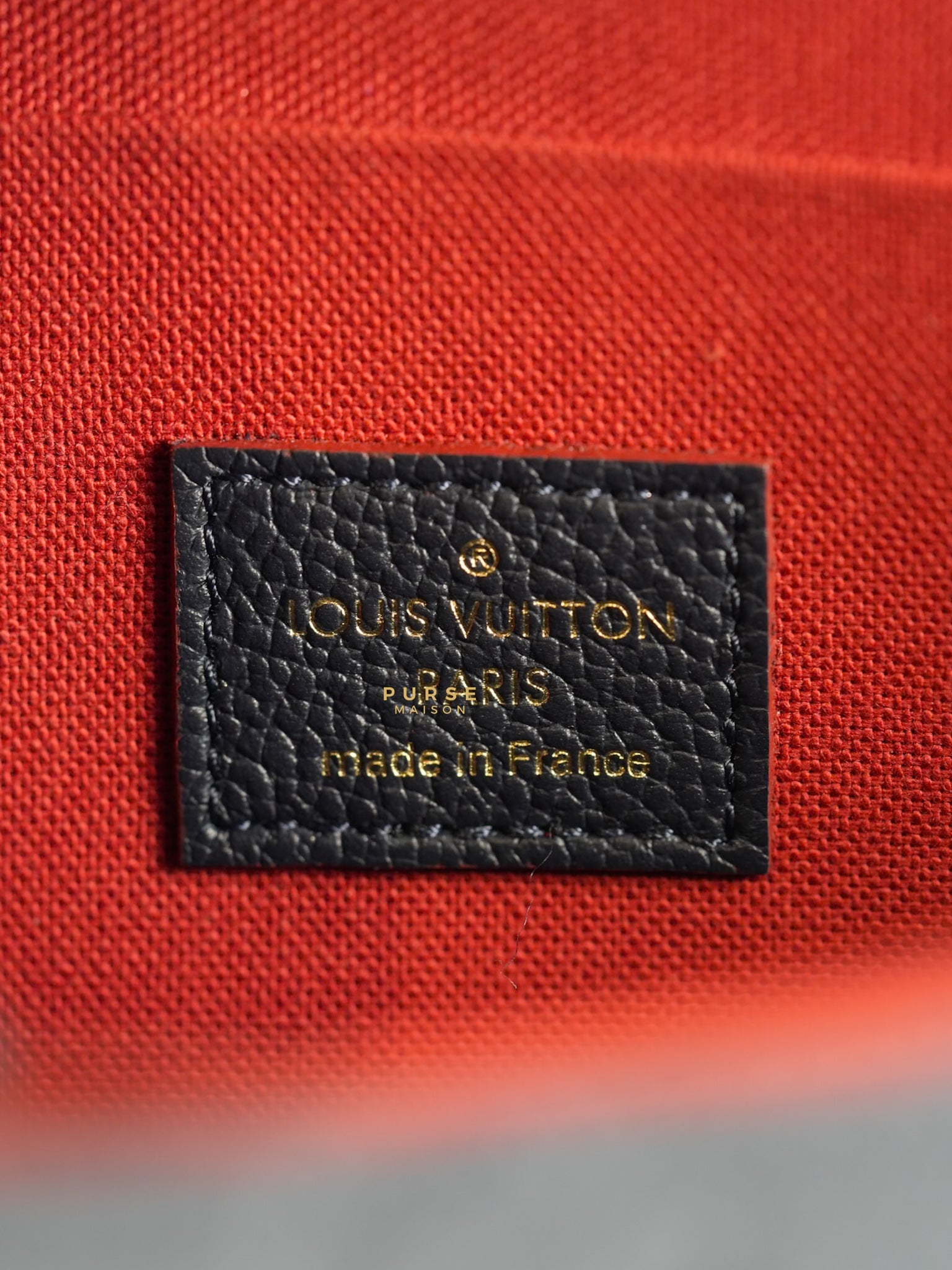 Louis Vuitton Felicie Marine Rouge Monogram Empreinte Leather (Date code: SP4198) | Purse Maison Luxury Bags Shop