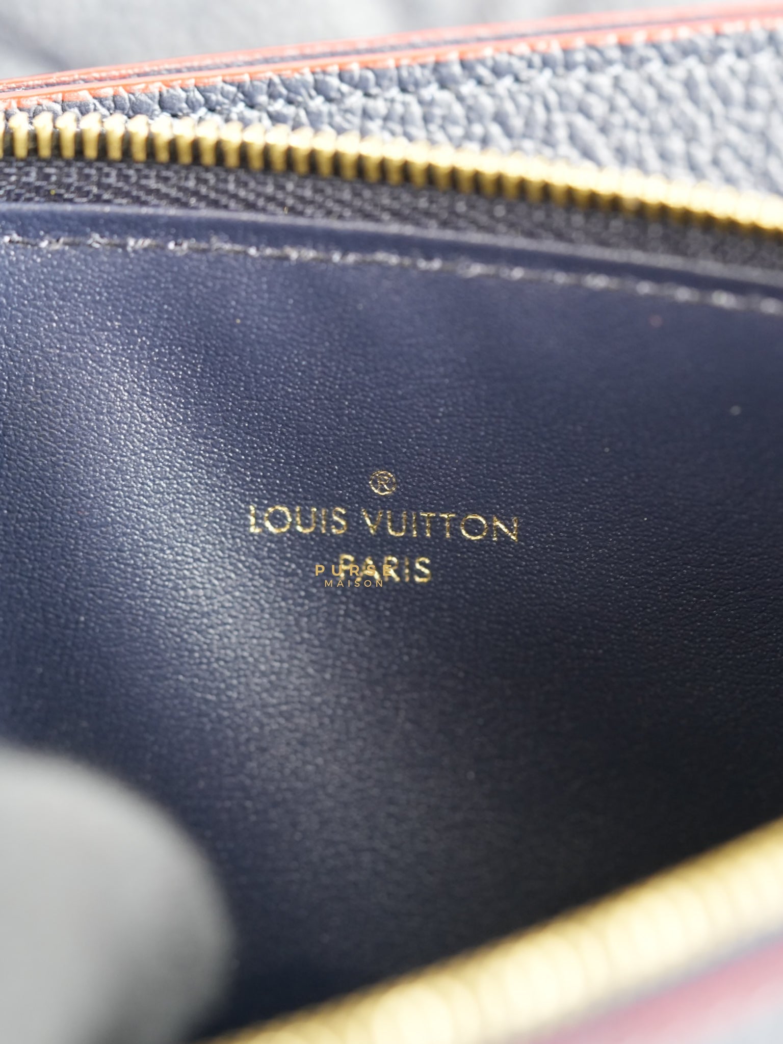 Louis Vuitton Felicie Marine Rouge Monogram Empreinte Leather (Date code: SP4198) | Purse Maison Luxury Bags Shop