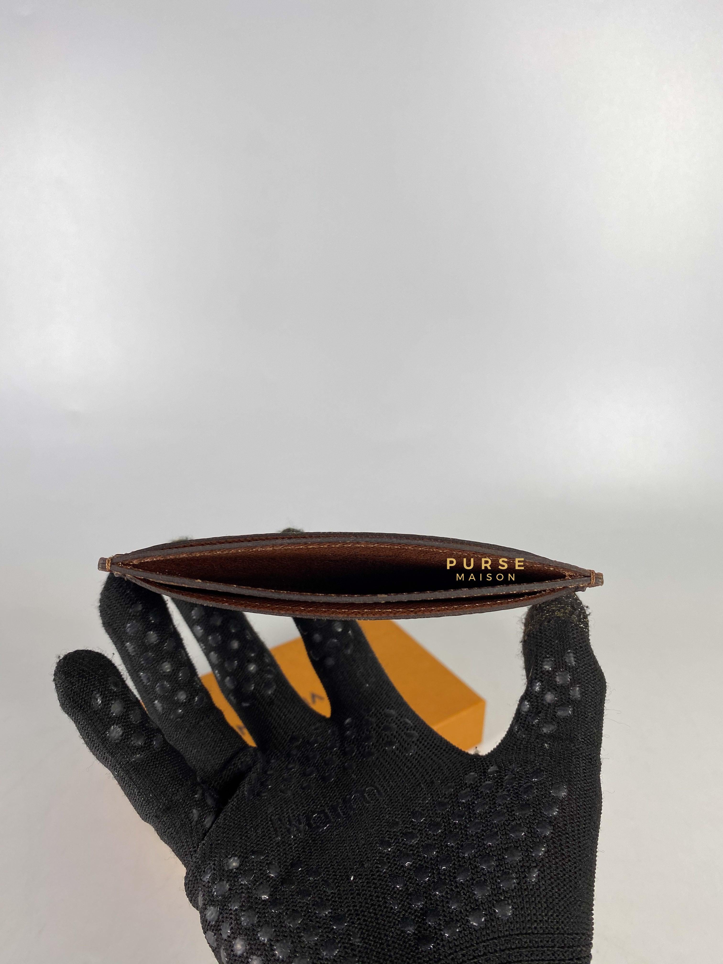 Louis Vuitton Flat Card Holder Monogram Canvas (Microchip) | Purse Maison Luxury Bags Shop