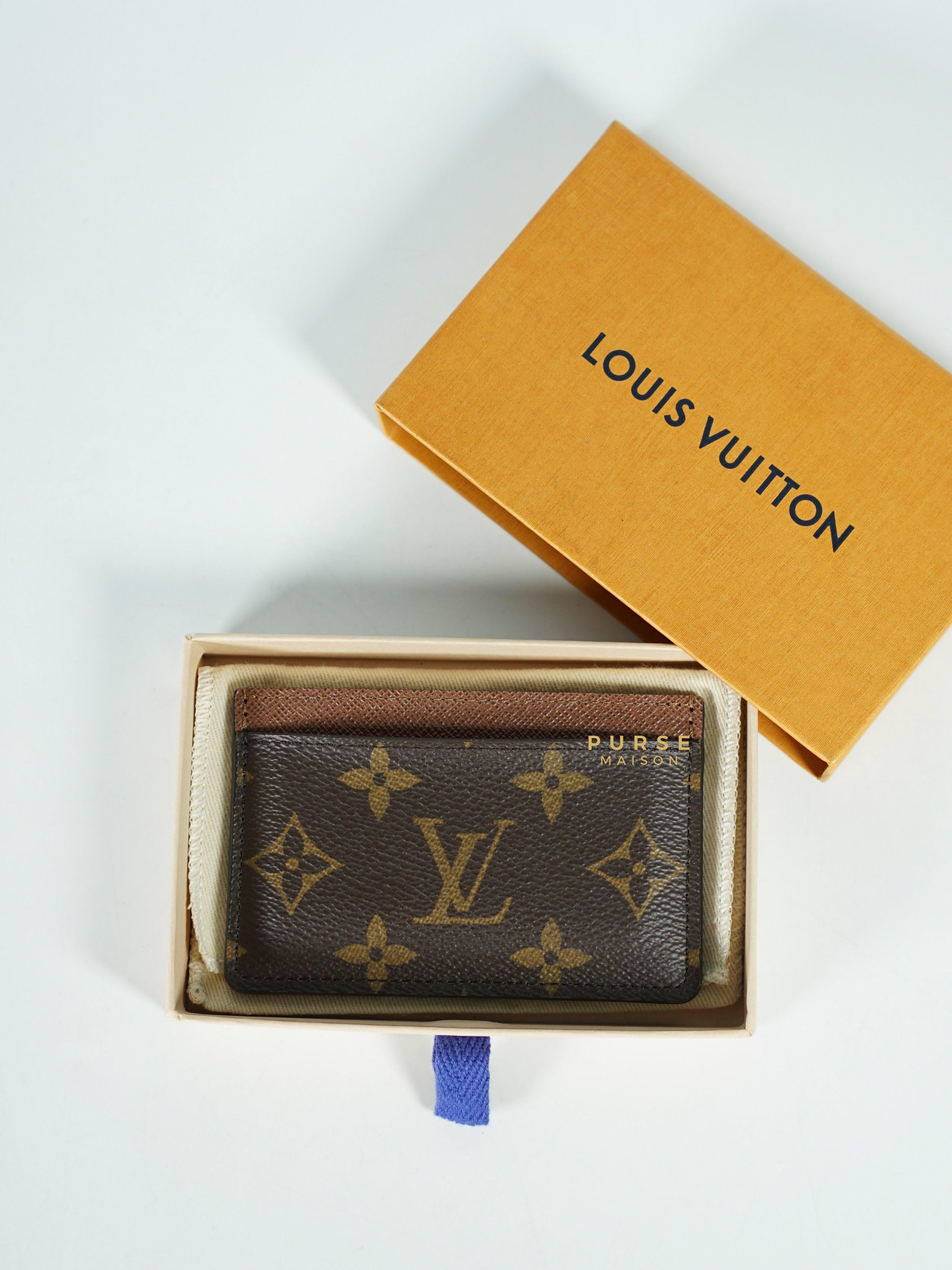 Louis Vuitton Flat Card Holder Monogram Canvas (Microchip) | Purse Maison Luxury Bags Shop