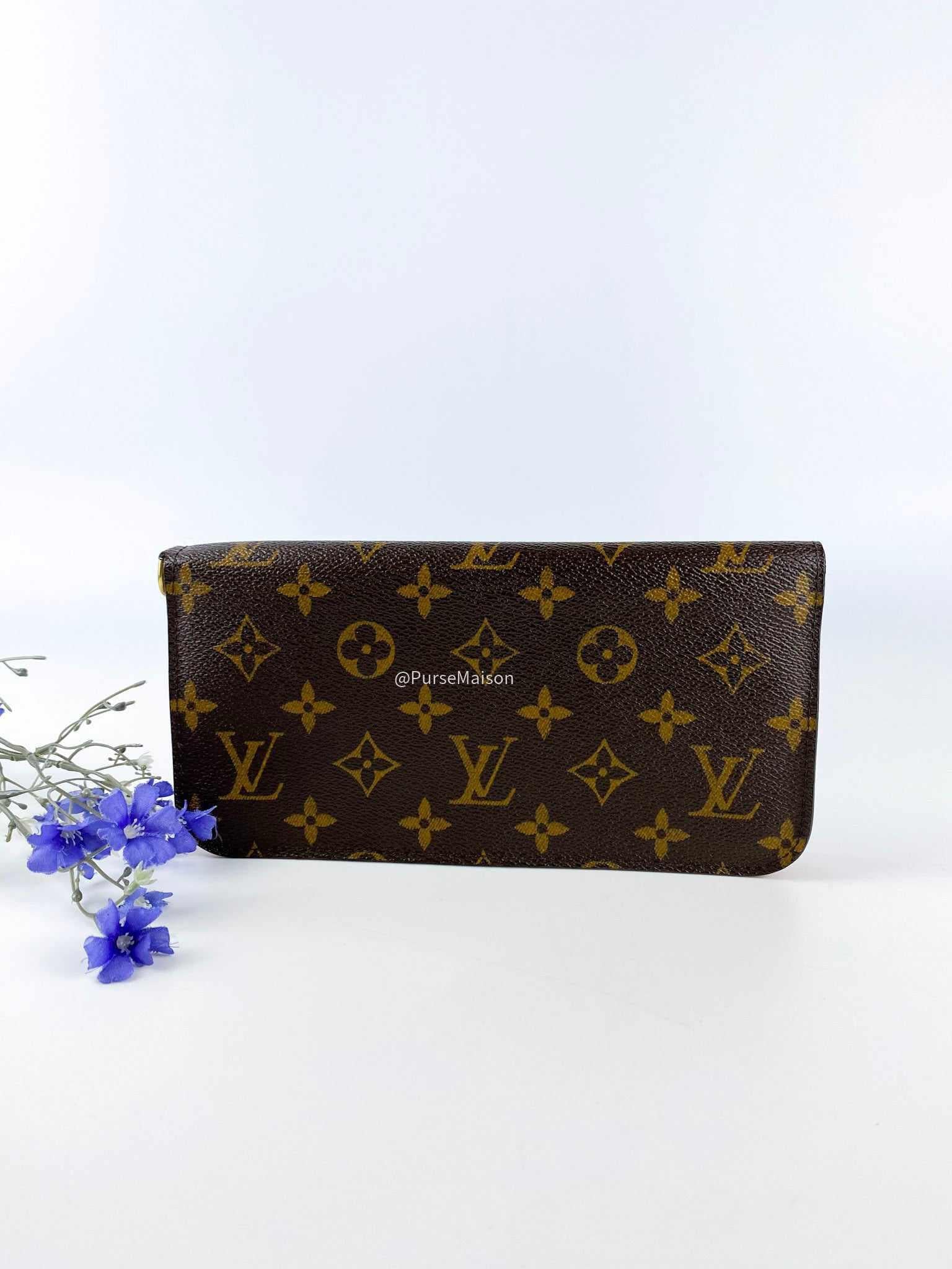 Louis Vuitton Insolite Wallet in Monogram Canvas and Red Interior (Date Code: CA4058)