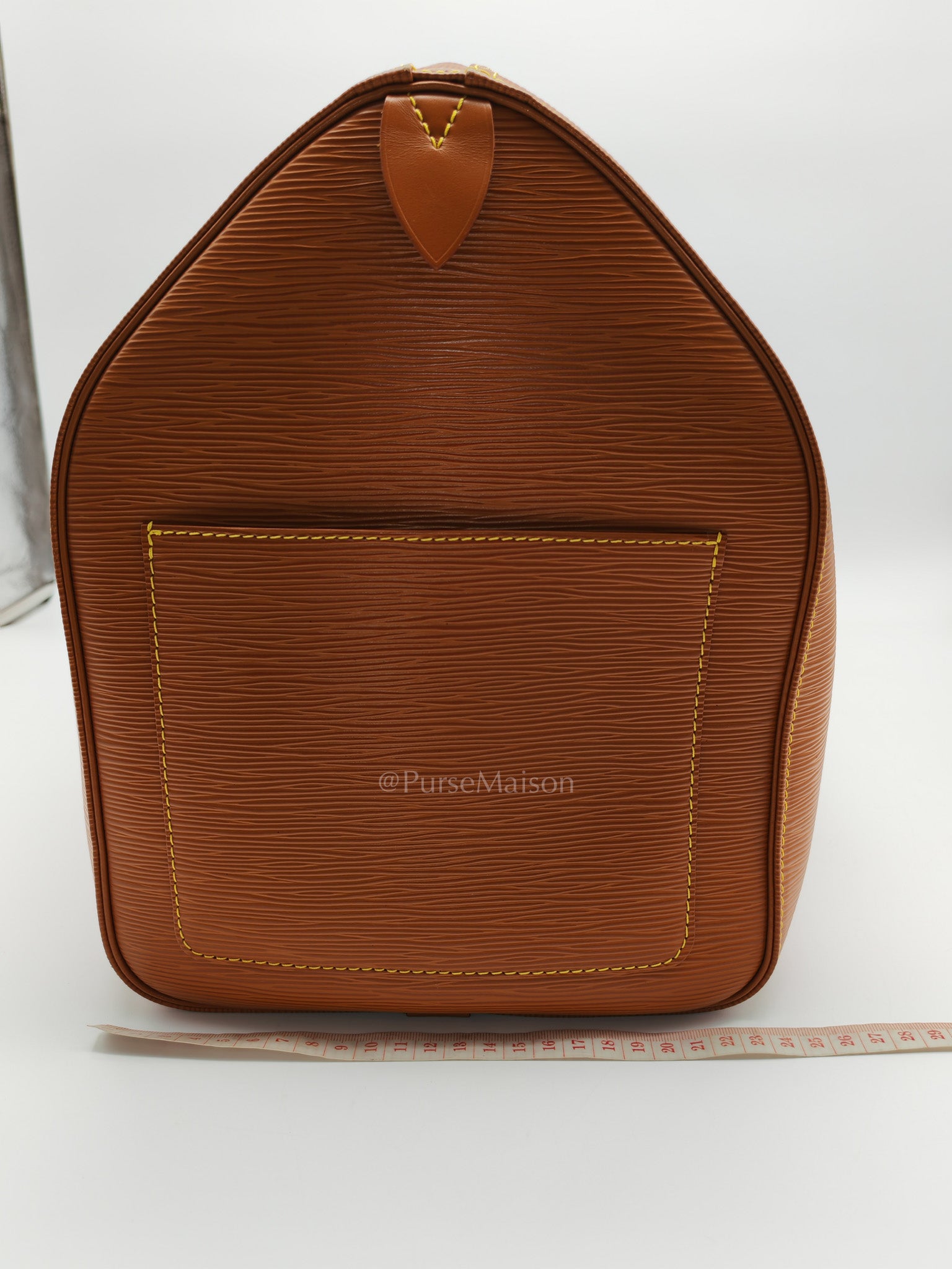 Keepall 50 Duffle Bag in Brown Epi Leather | Purse Maison Luxury Bags Shop