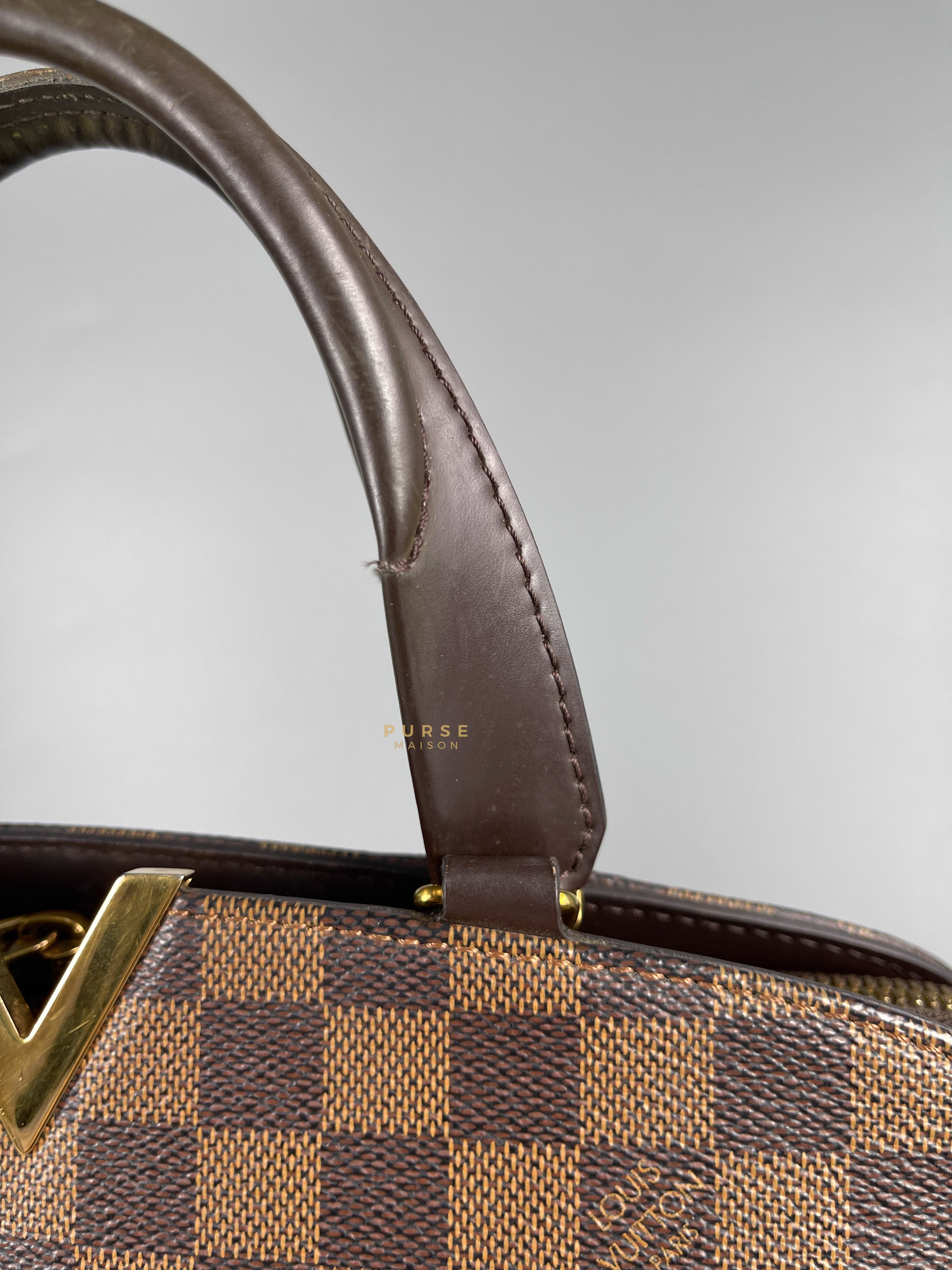 Louis Vuitton Kensington Bowling 2Way Damier Ebene Canvas Shoulder Bag (Date Code: TJ1176) | Purse Maison Luxury Bags Shop