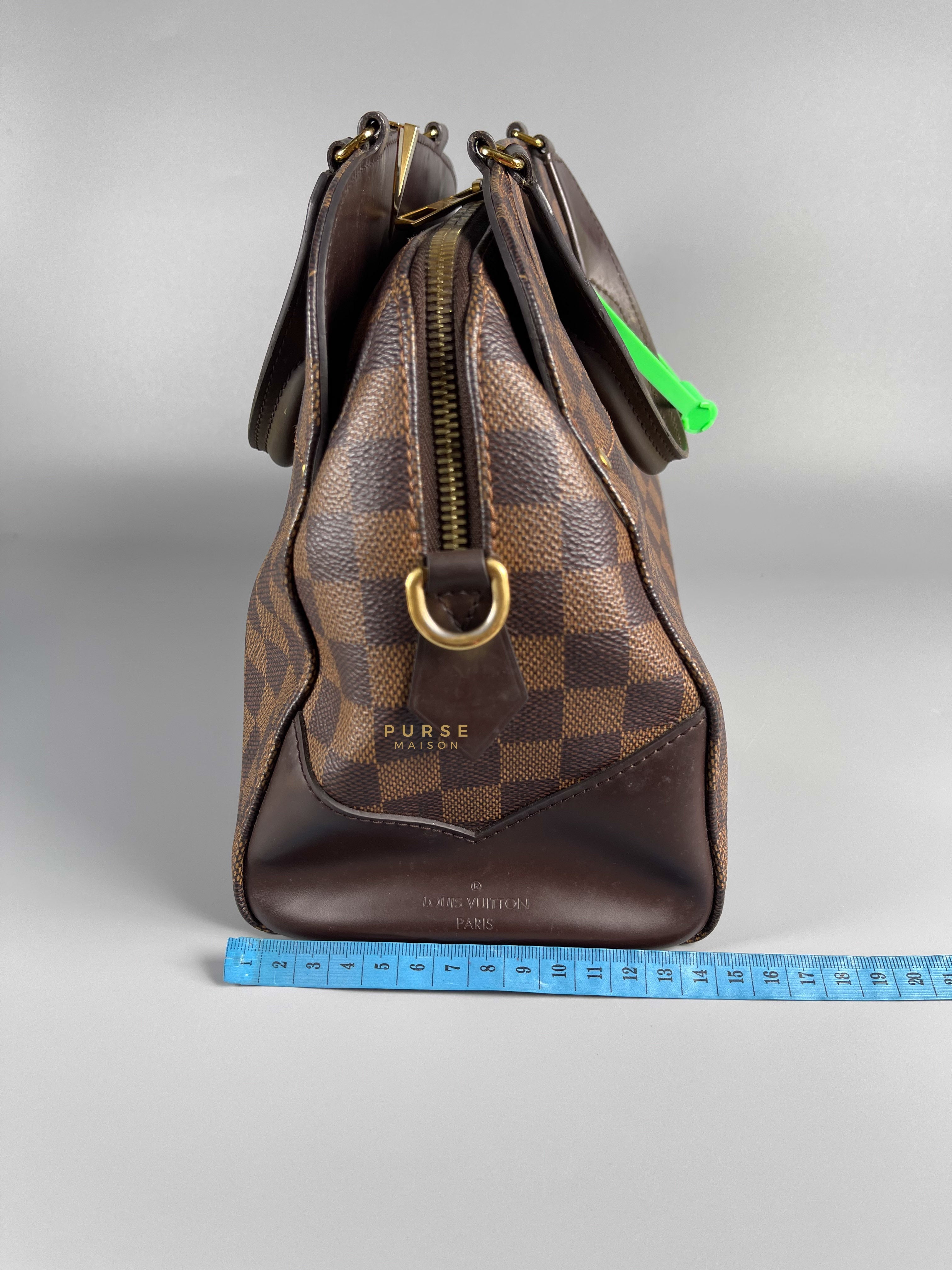 Louis Vuitton Kensington Bowling 2Way Damier Ebene Canvas Shoulder Bag (Date Code: TJ1176) | Purse Maison Luxury Bags Shop