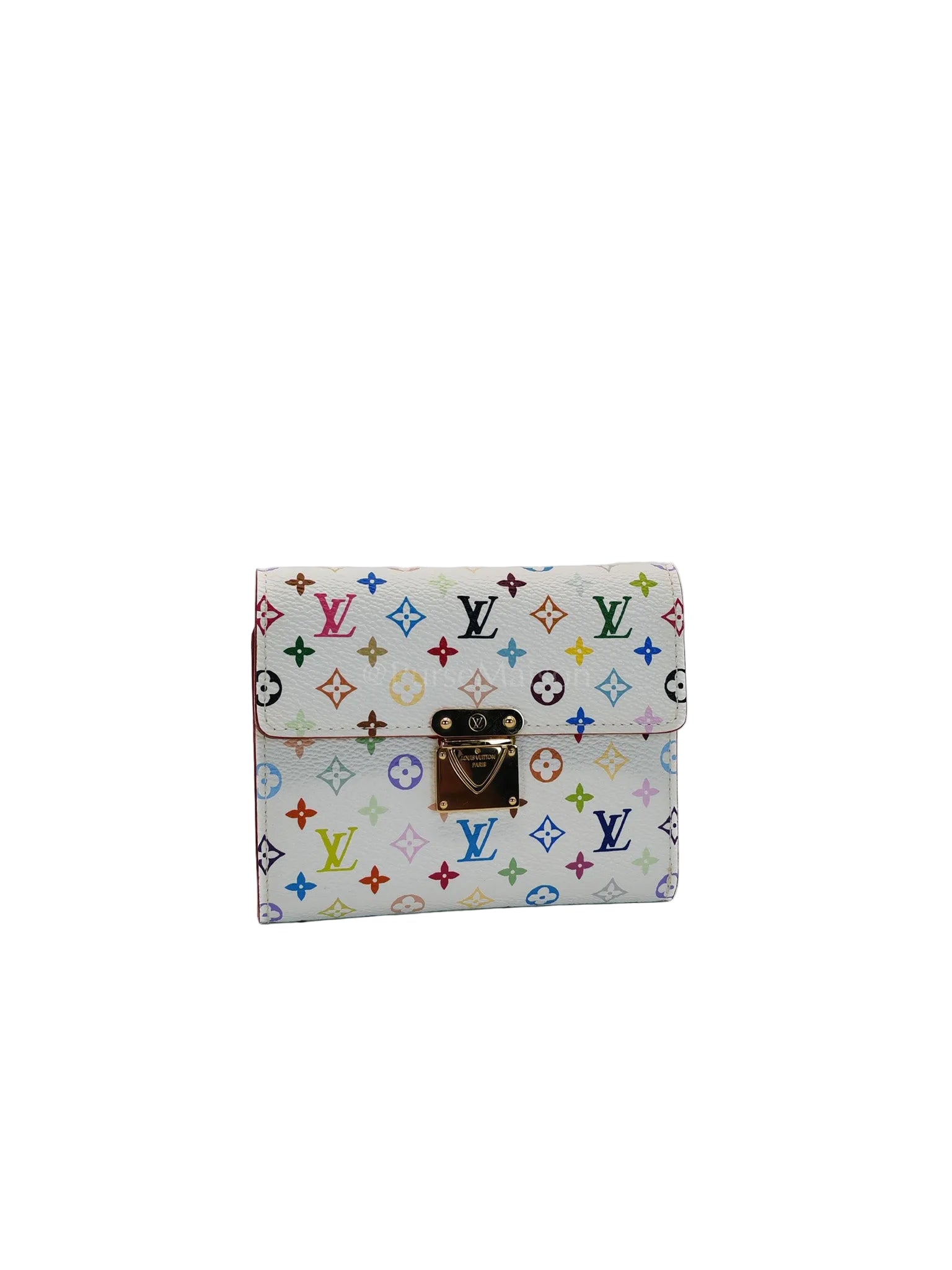 Koala Wallet in White Monogram Multicolor Canvas | Purse Maison Luxury Bags Shop