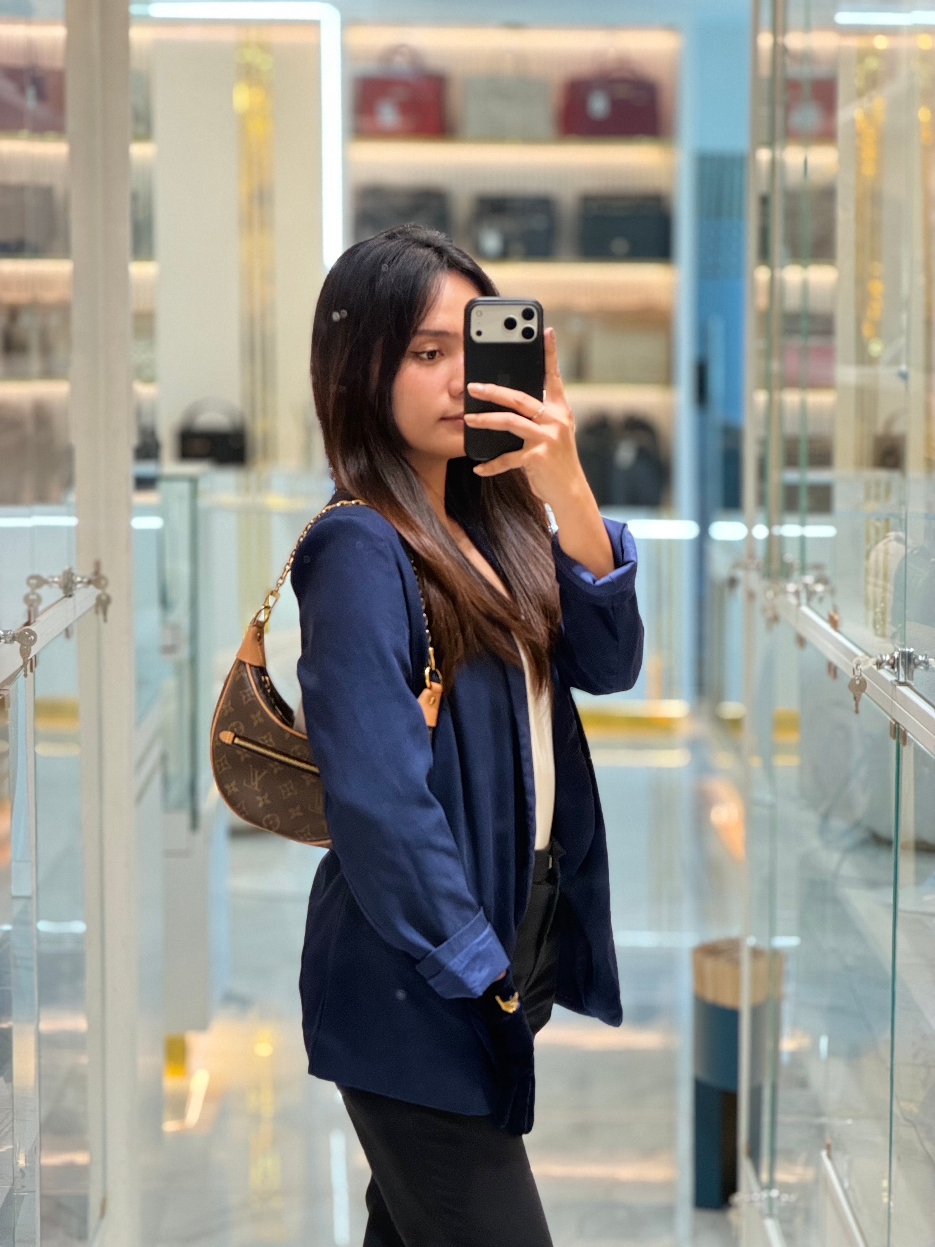 Loop Handbag in Monogram Canvas & Gold Hardware Microchip | Purse Maison Luxury Bags Shop
