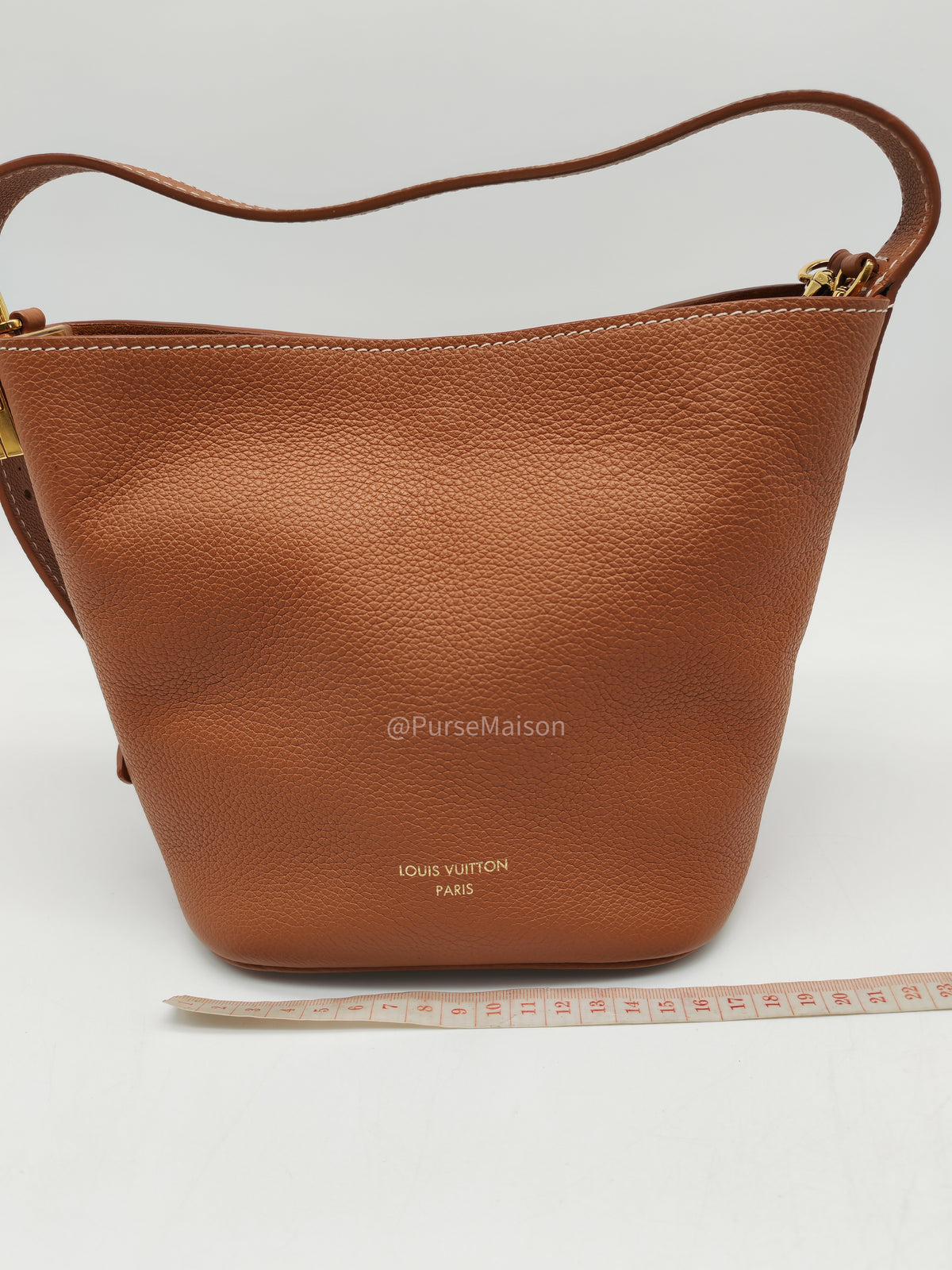 Louis Vuitton Low Key All BB in Cognac Grained Calfskin Leather and Gold Hardware Microchip | Purse Maison Luxury Bags Shop