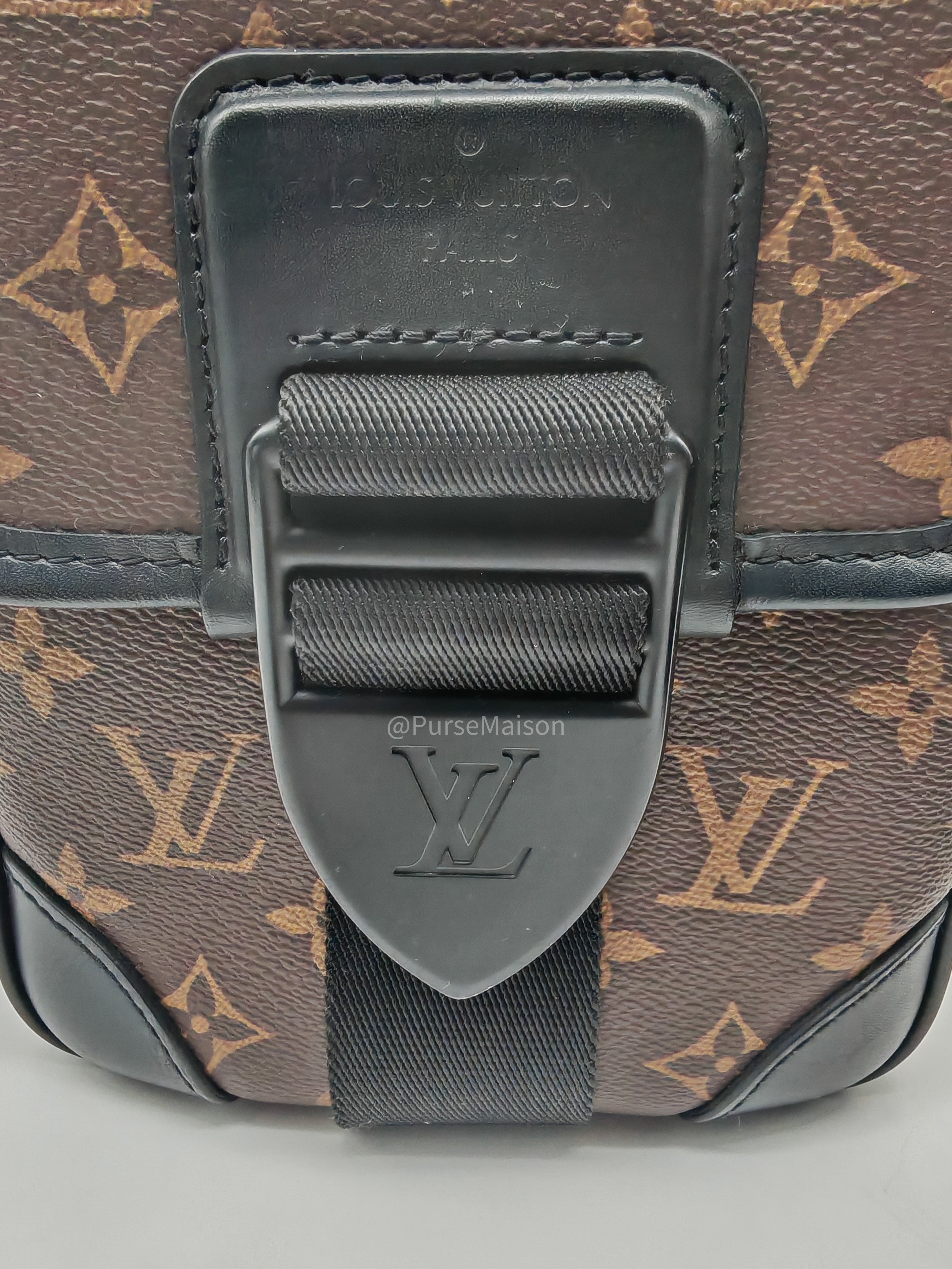 Louis Vuitton Macassar Archy Monogram Canvas Messenger Bag (Microchip) | Purse Maison Luxury Bags Shop