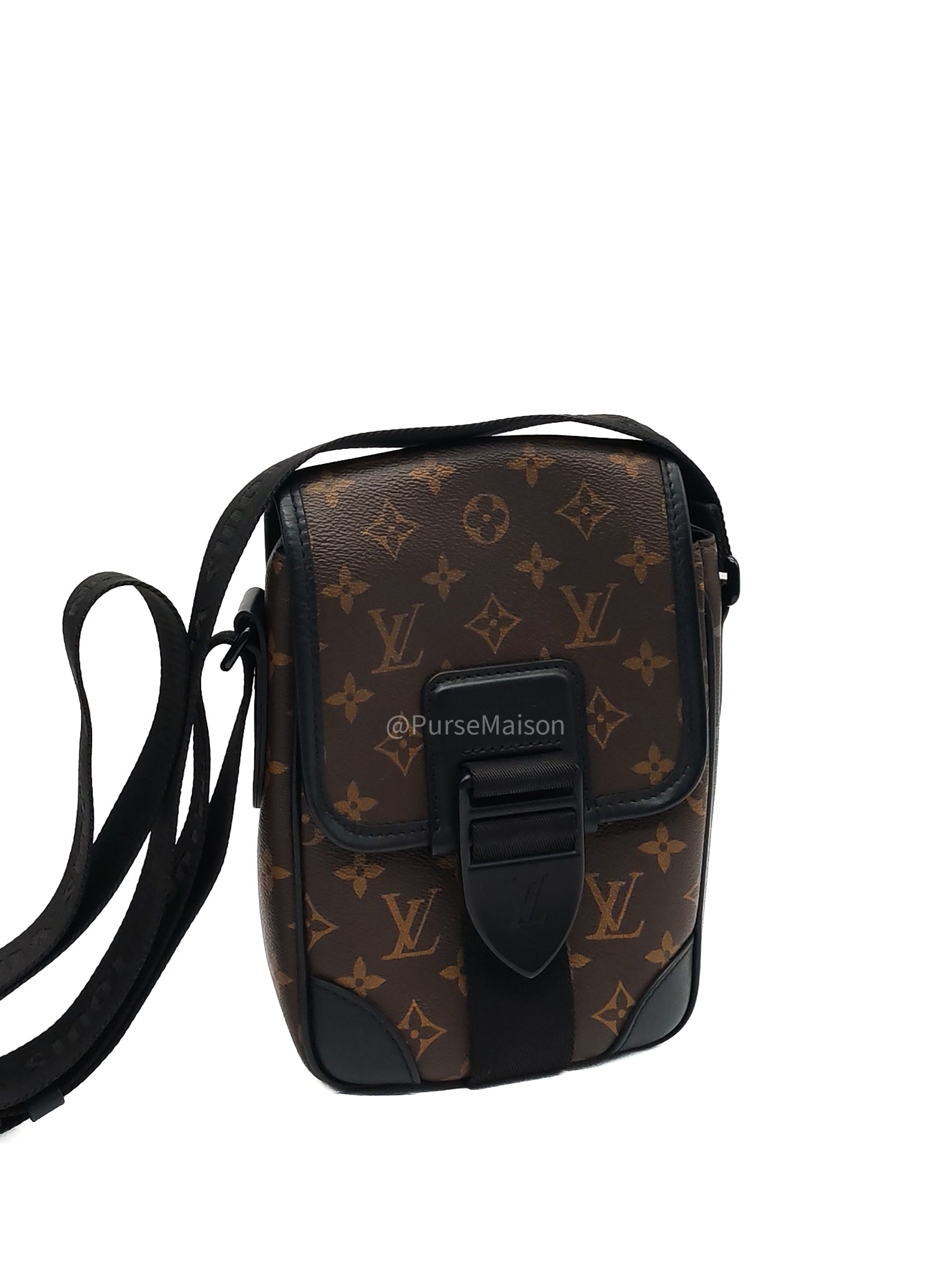 Louis Vuitton Macassar Archy Monogram Canvas Messenger Bag (Microchip) | Purse Maison Luxury Bags Shop