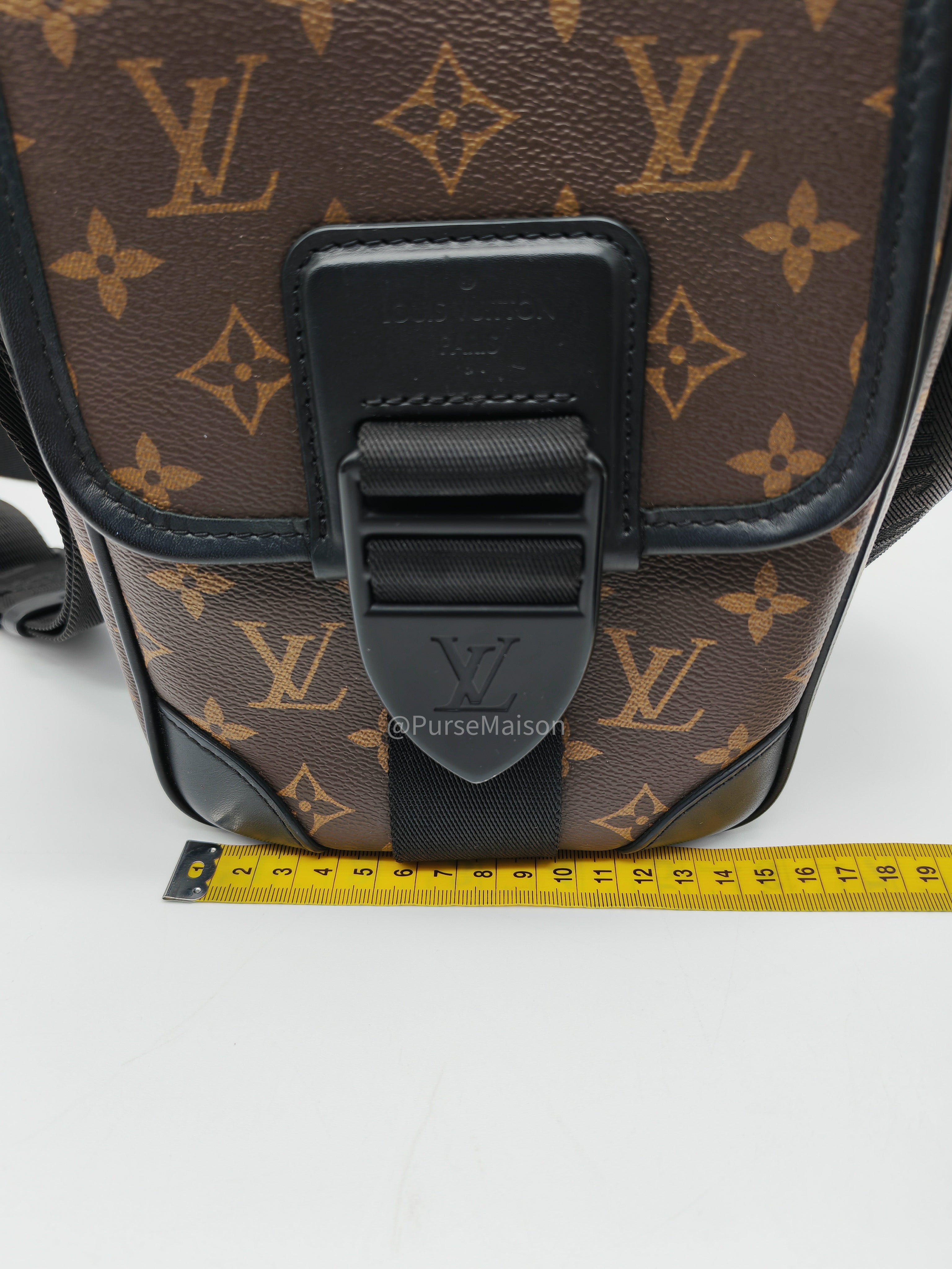 Louis Vuitton Macassar Archy Monogram Canvas Messenger Bag (Microchip) | Purse Maison Luxury Bags Shop