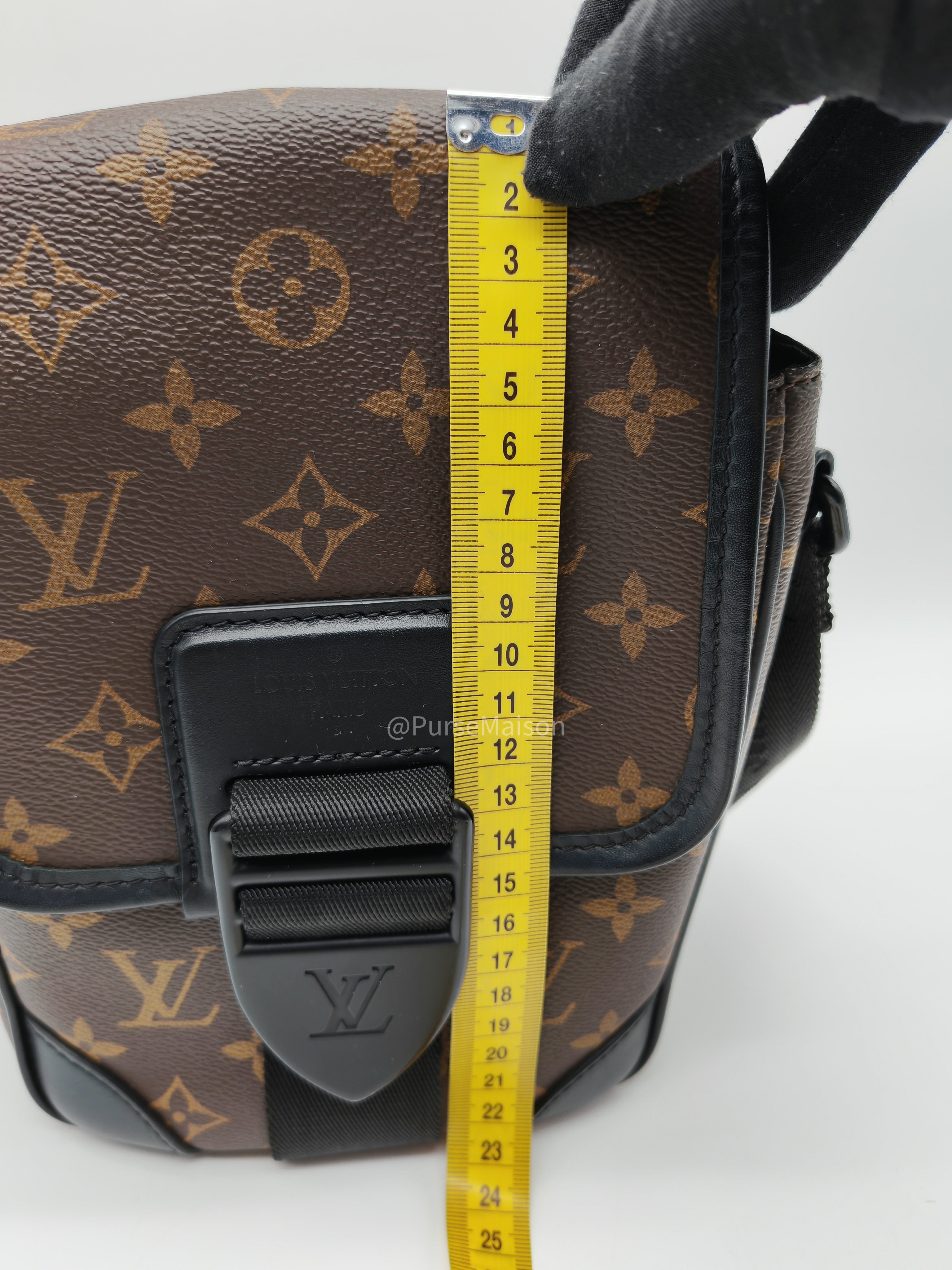Louis Vuitton Macassar Archy Monogram Canvas Messenger Bag (Microchip) | Purse Maison Luxury Bags Shop