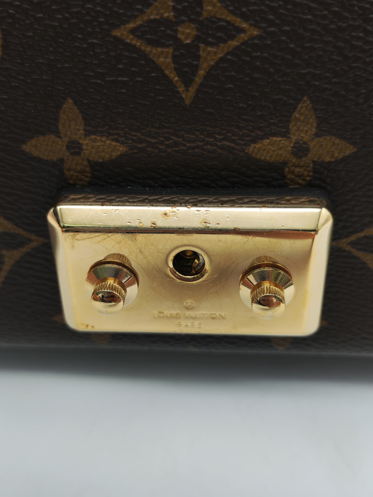 Louis Vuitton Marceau Shoulder Bag in Monogram Canvas and Gold Hardware Microchip | Purse Maison Luxury Bags Shop