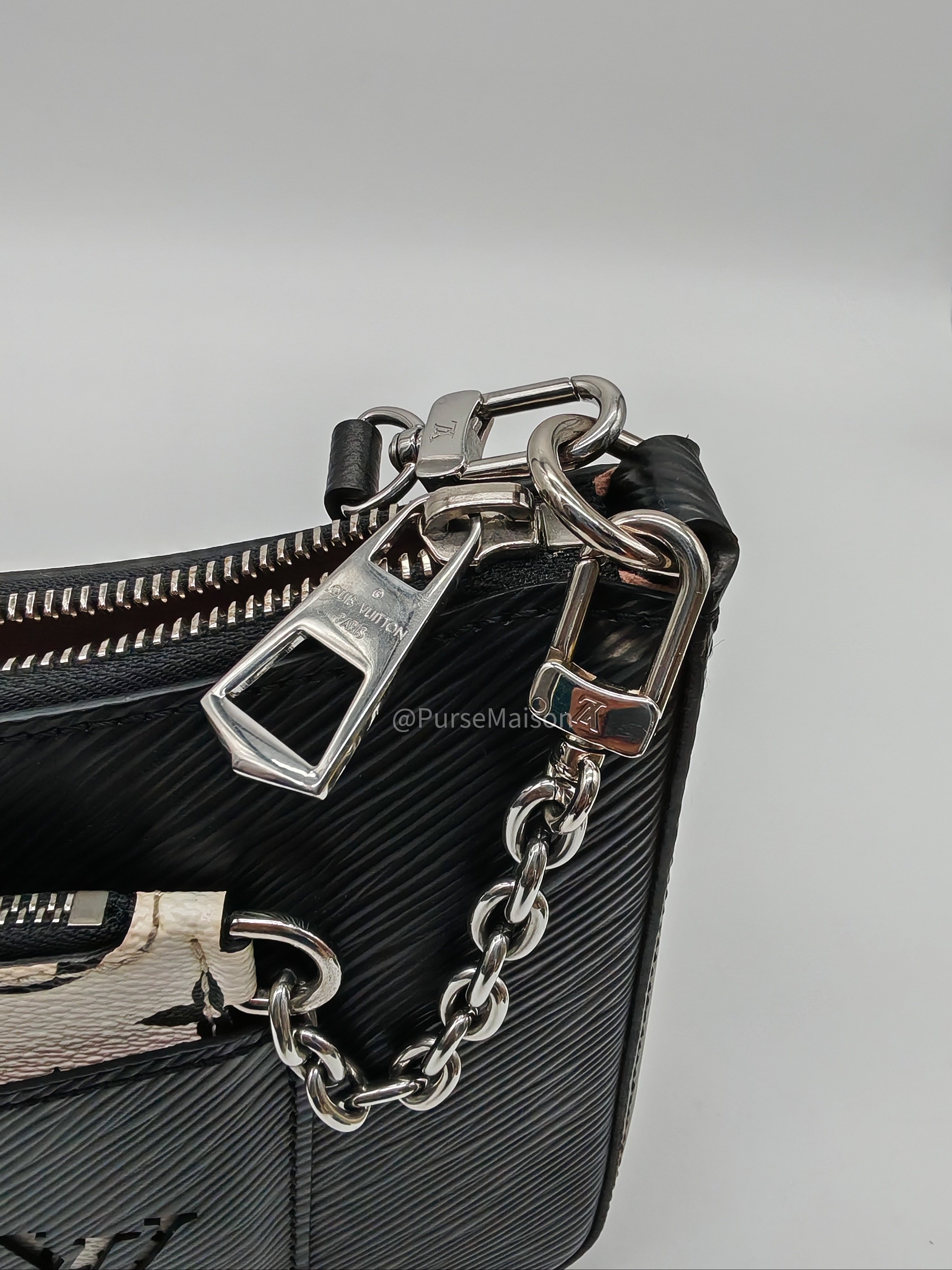 Louis Vuitton Marelle PM in Black Epi Leather Shoulder Bag (Microchip) | Purse Maison Luxury Bags Shop