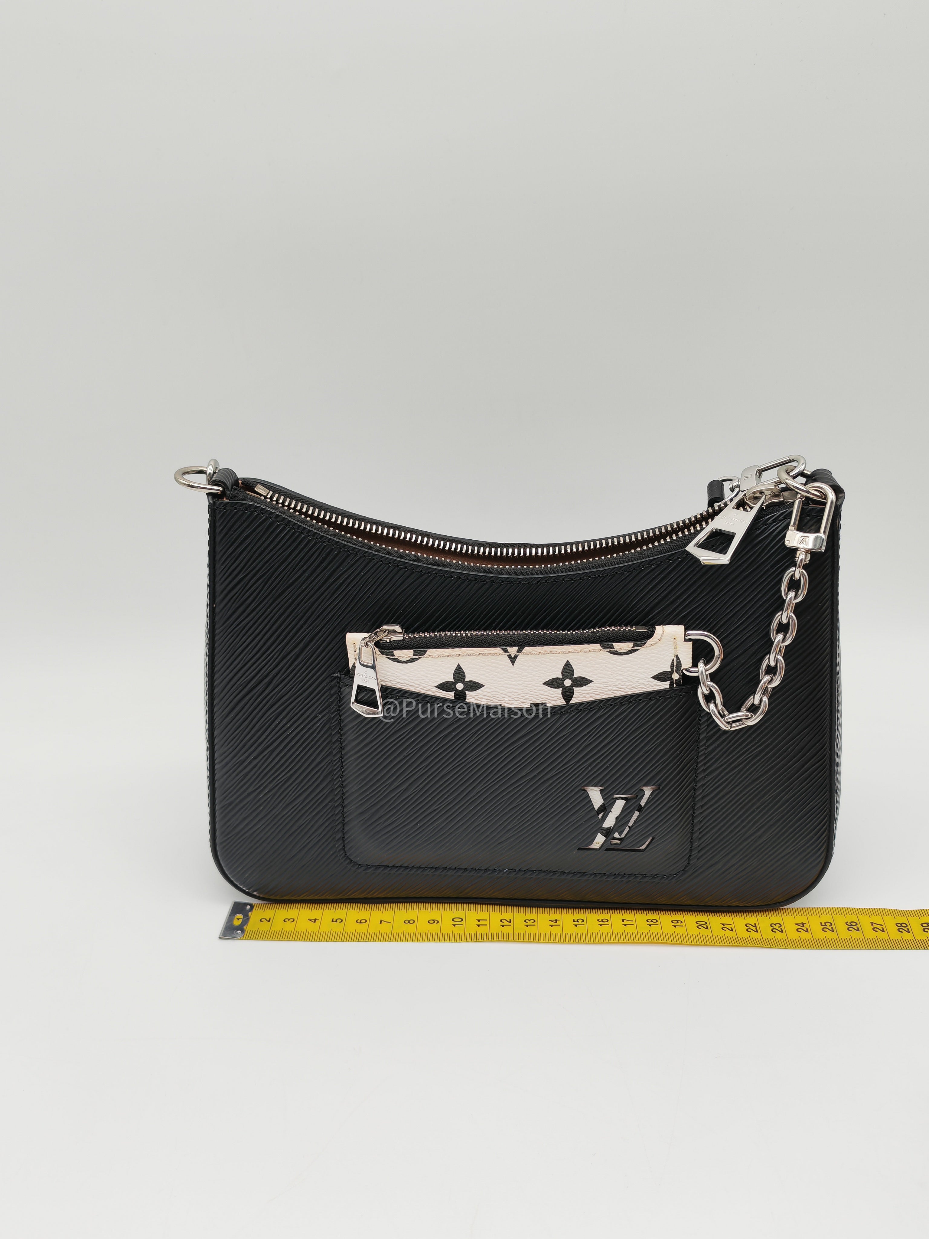 Louis Vuitton Marelle PM in Black Epi Leather Shoulder Bag (Microchip) | Purse Maison Luxury Bags Shop
