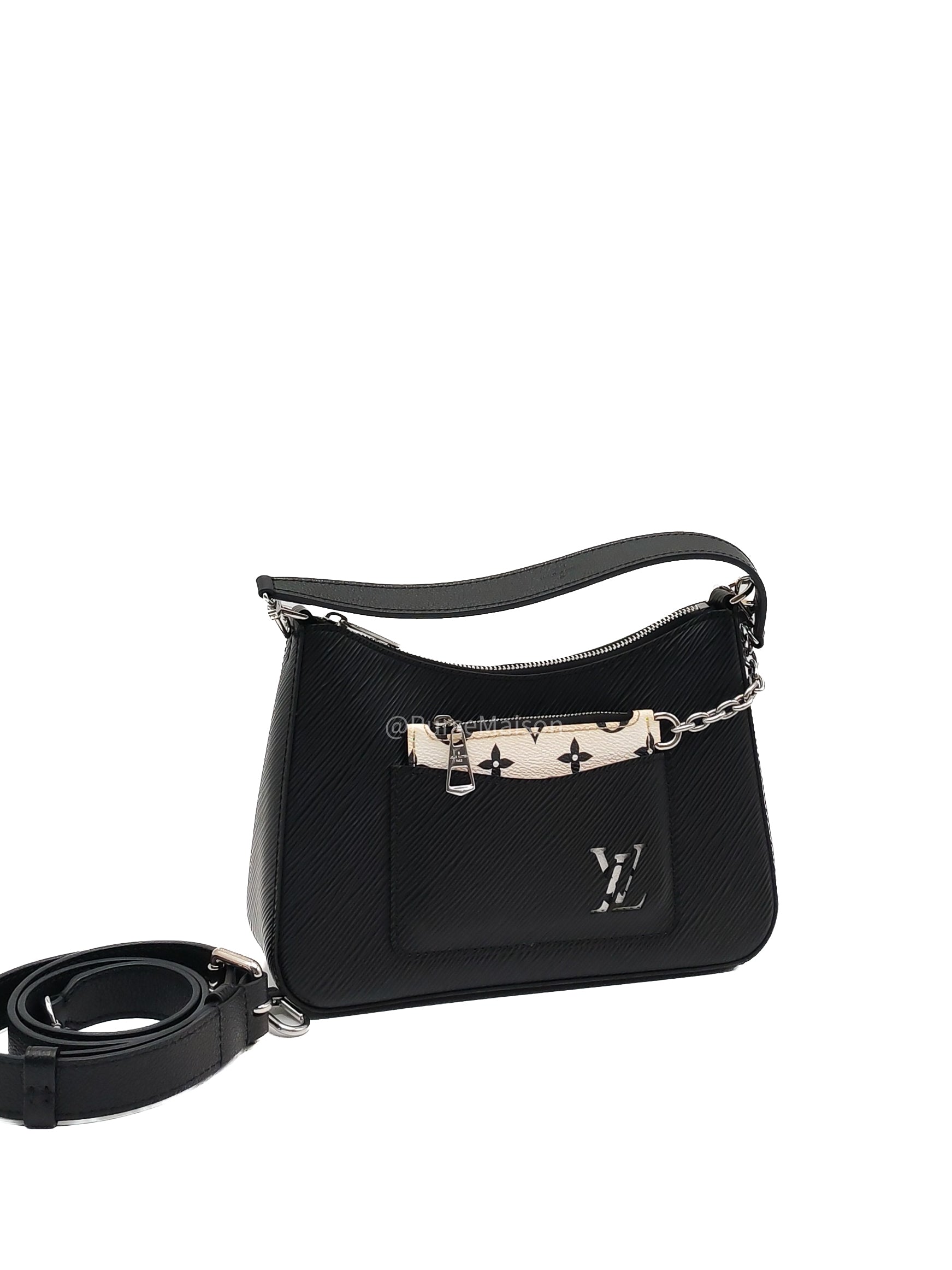 Louis Vuitton Marelle PM in Black Epi Leather Shoulder Bag (Microchip) | Purse Maison Luxury Bags Shop