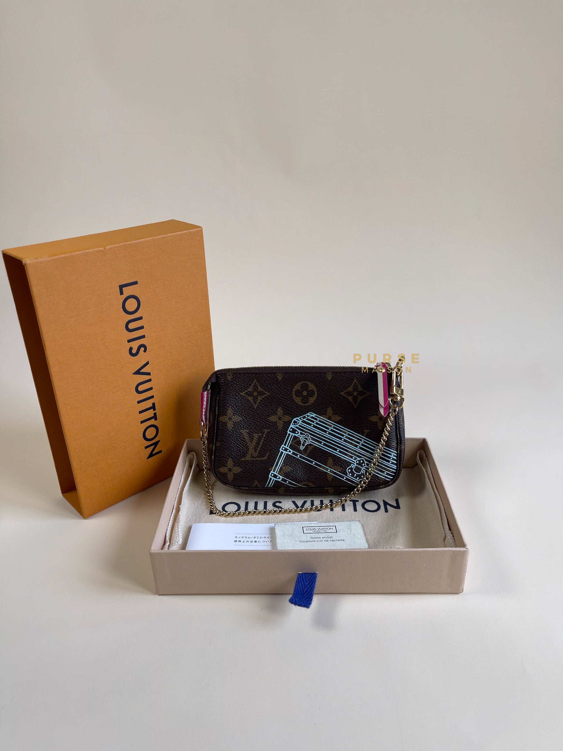 Louis Vuitton Mini Pochette Christmas Animation Limited Edition Monogram (Date Code: SF4104) | Purse Maison Luxury Bags Shop