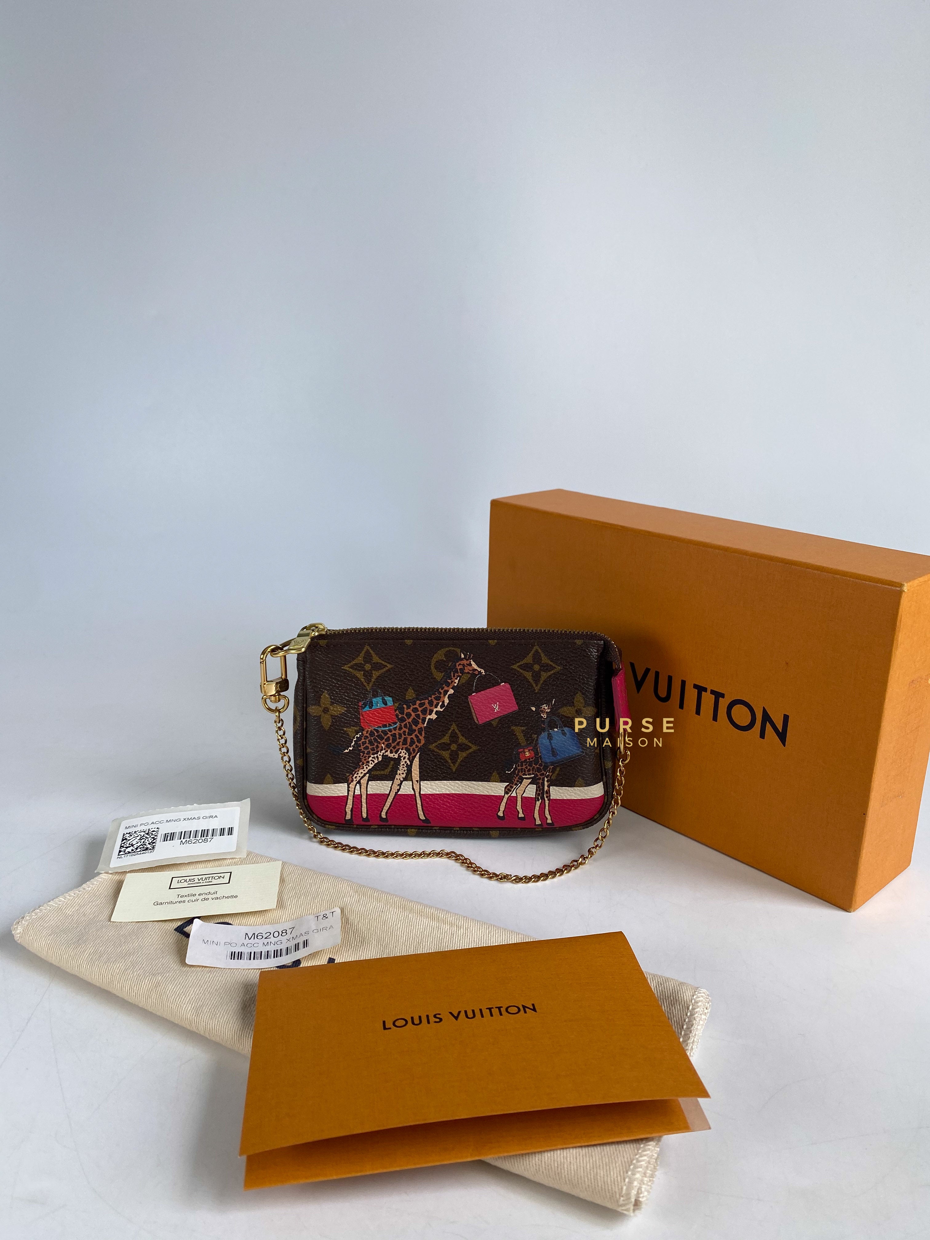 Louis Vuitton Mini Pochette Christmas Limited Edition Monogram (Date Code: SF4137) | Purse Maison Luxury Bags Shop