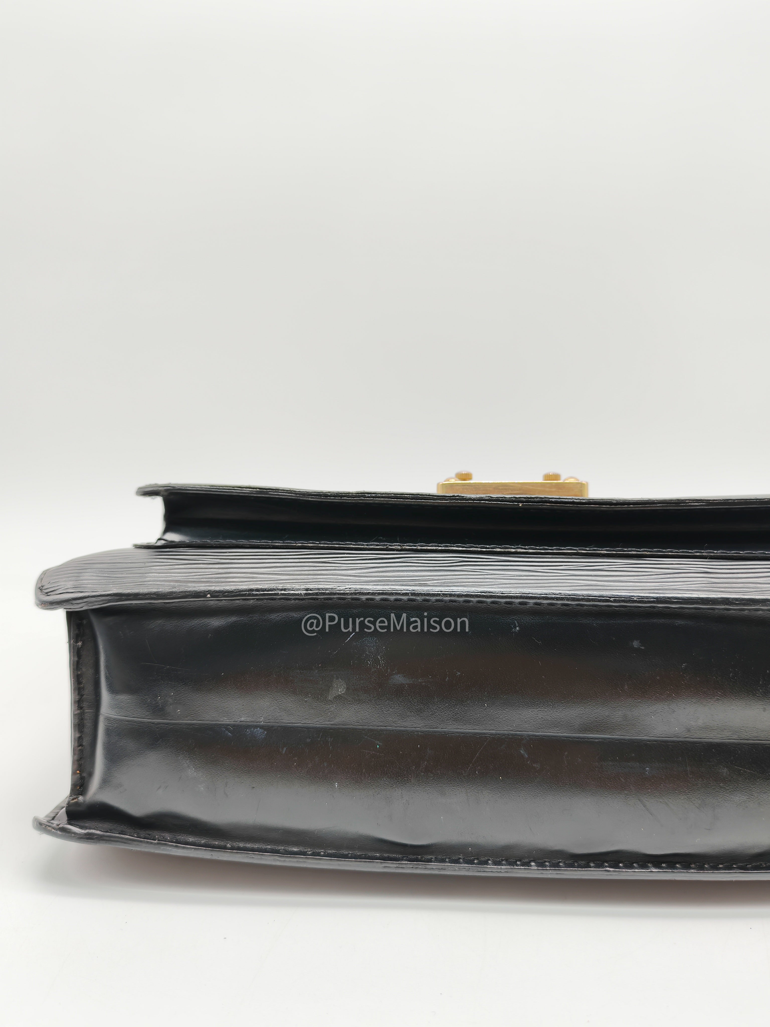 Louis Vuitton Monceau 28 in Black Epi Leather and Gold Hardware (Datecode: SR1002) | Purse Maison Luxury Bags Shop