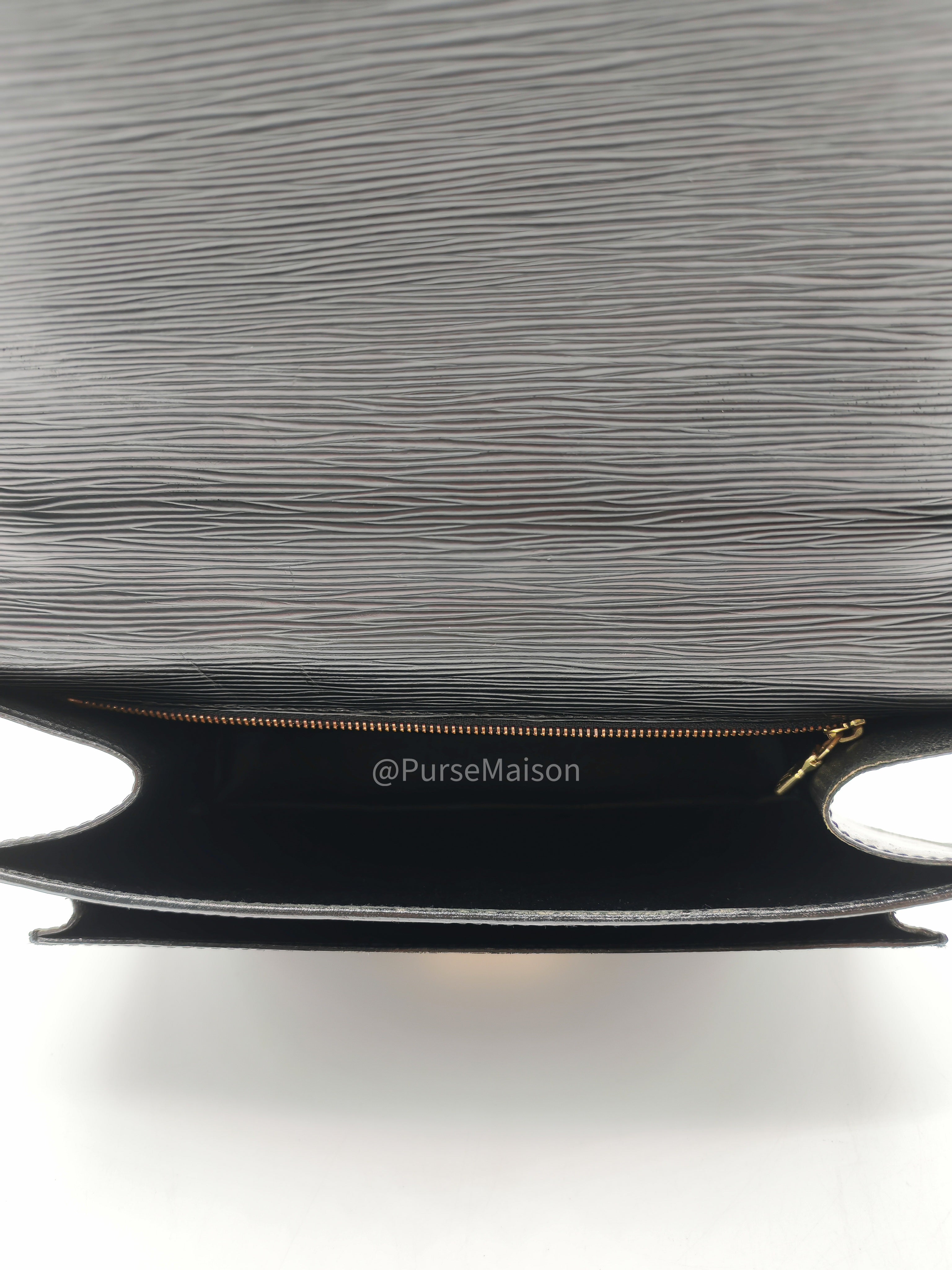 Louis Vuitton Monceau 28 in Black Epi Leather and Gold Hardware (Datecode: SR1002) | Purse Maison Luxury Bags Shop