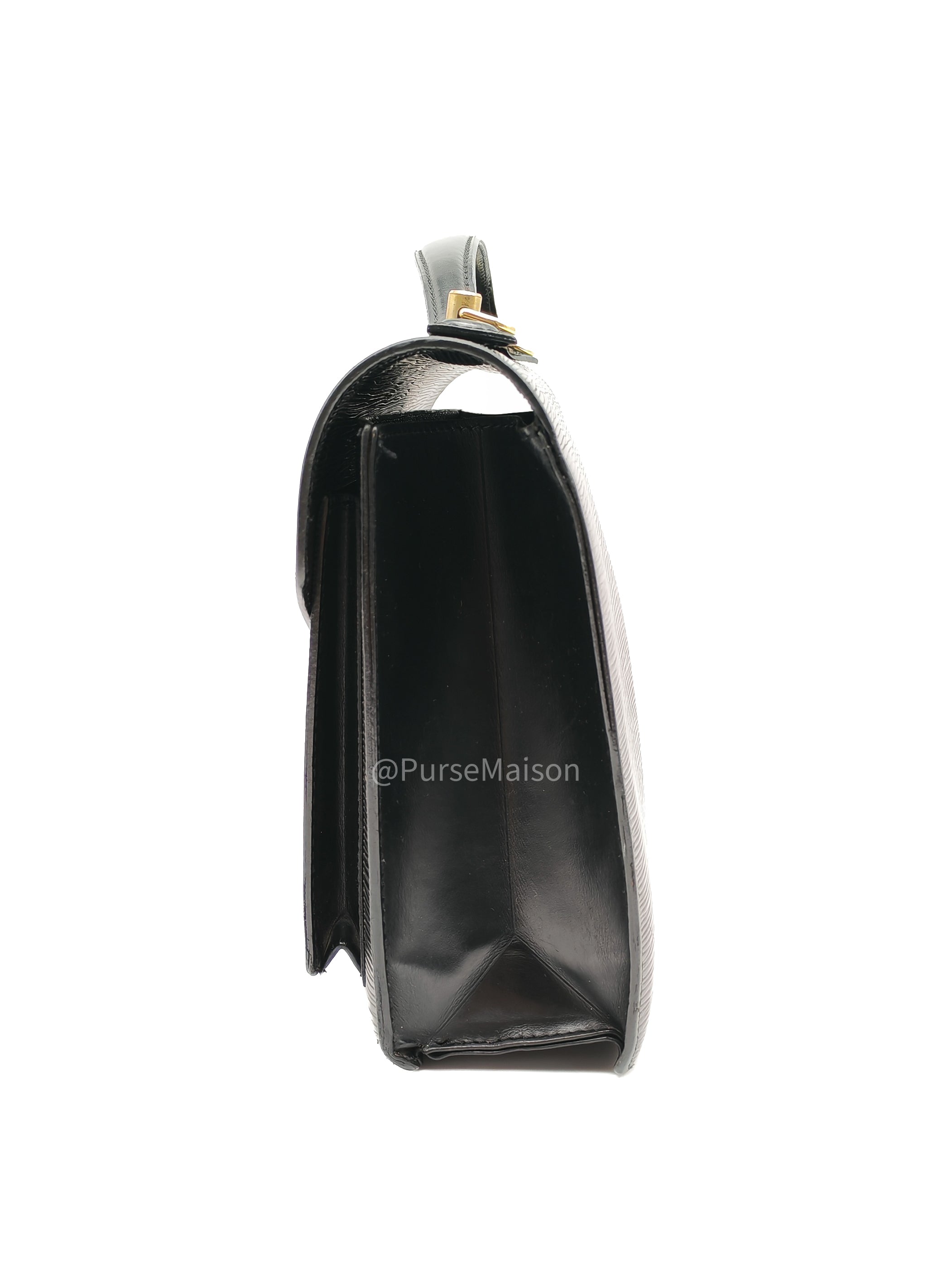 Louis Vuitton Monceau 28 in Black Epi Leather and Gold Hardware (Datecode: SR1002) | Purse Maison Luxury Bags Shop