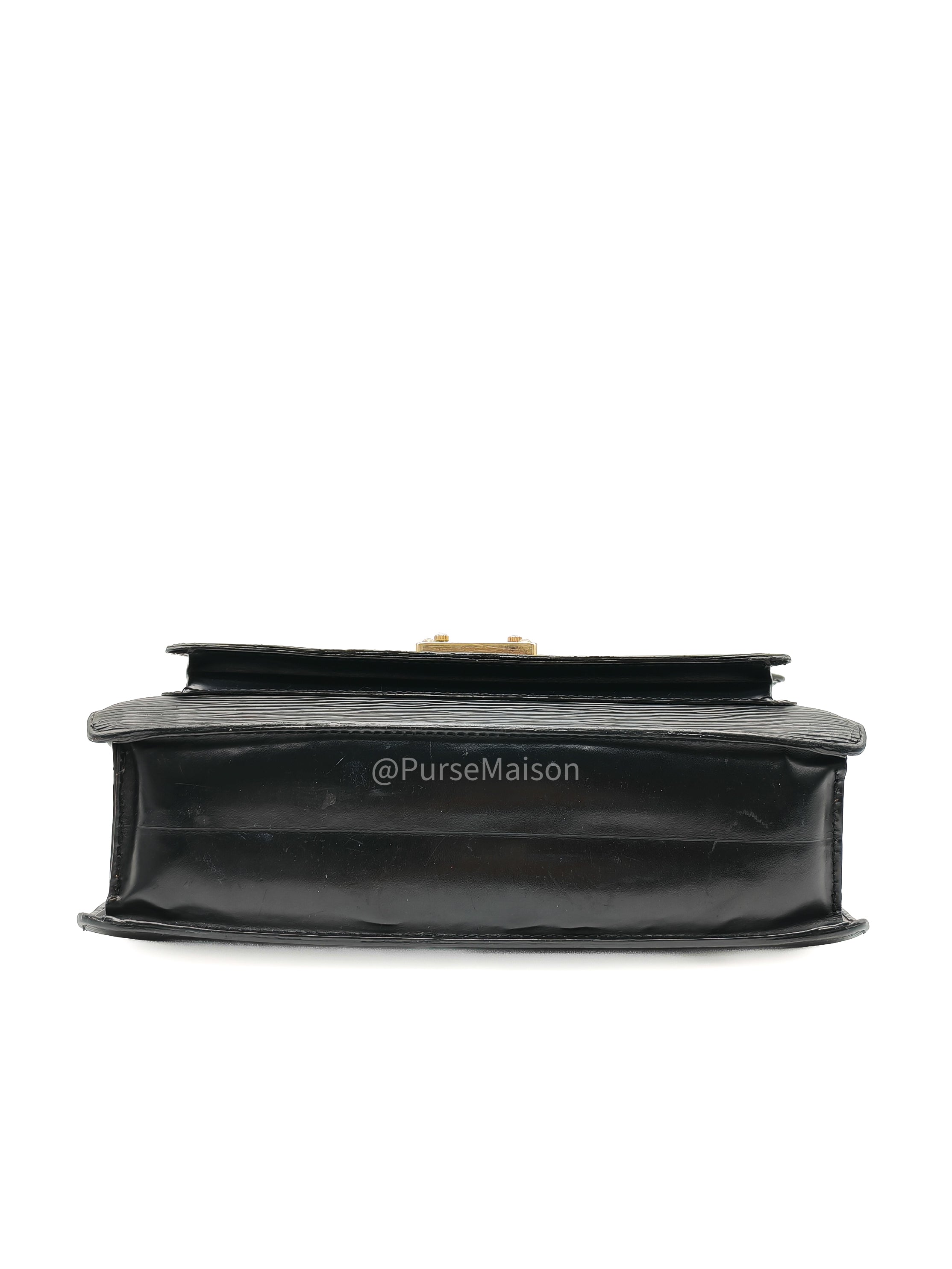 Louis Vuitton Monceau 28 in Black Epi Leather and Gold Hardware (Datecode: SR1002) | Purse Maison Luxury Bags Shop