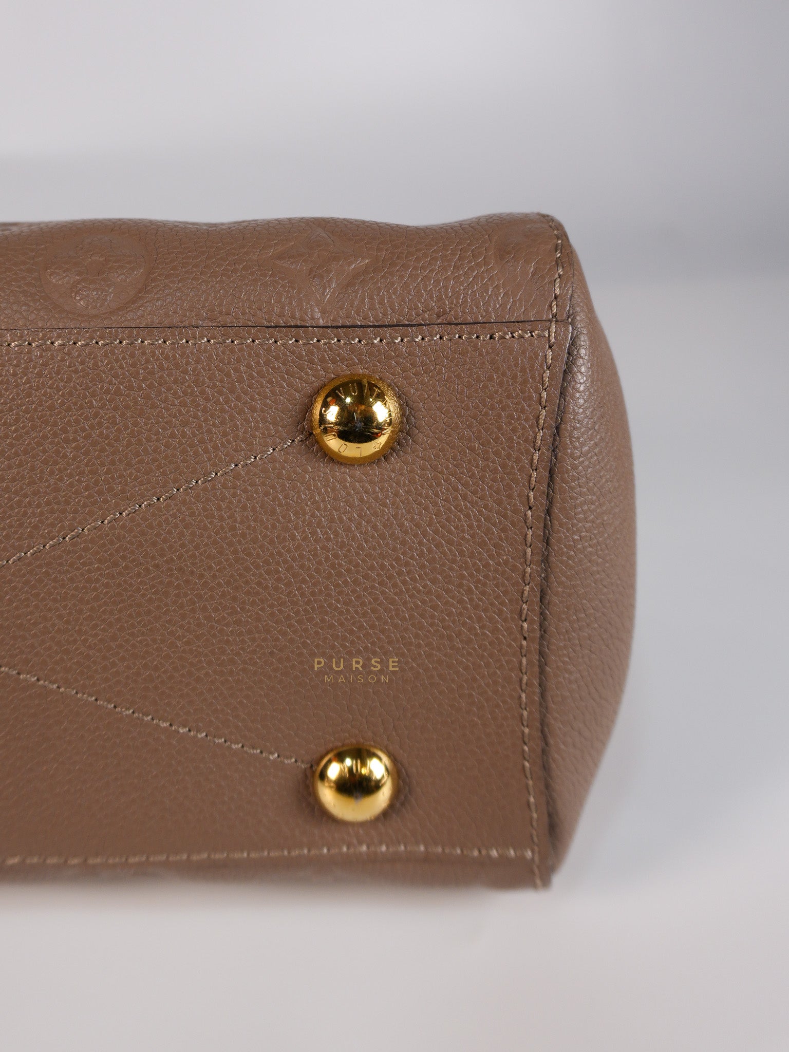 Montaigne BB in Taupe Monogram Empreinte Leather (Date Code: SP1197) | Purse Maison Luxury Bags Shop