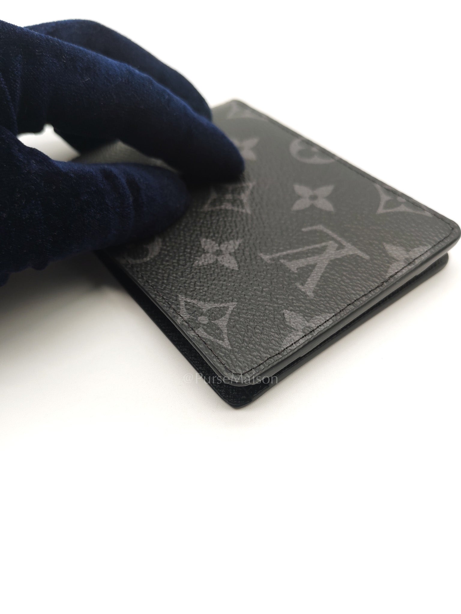 Multiple Wallet in Monogram Eclipse Canvas (Microchip) | Purse Maison Luxury Bags Shop