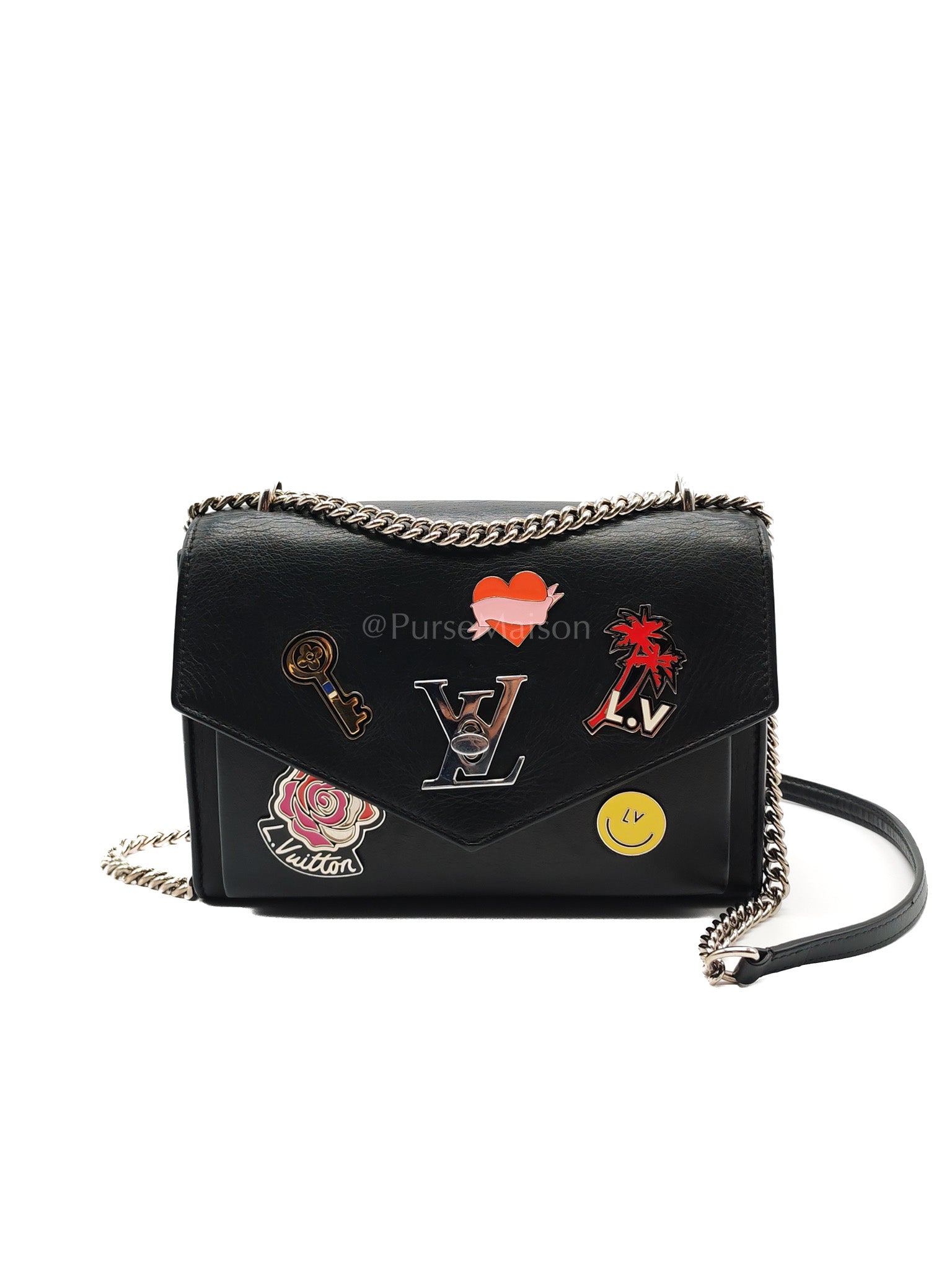 My Lock Me Limited Edition Pin Embellished Calfskin Leather Shoulder Bag (Date Code: AR3108) | Purse Maison Luxury Bags Shop