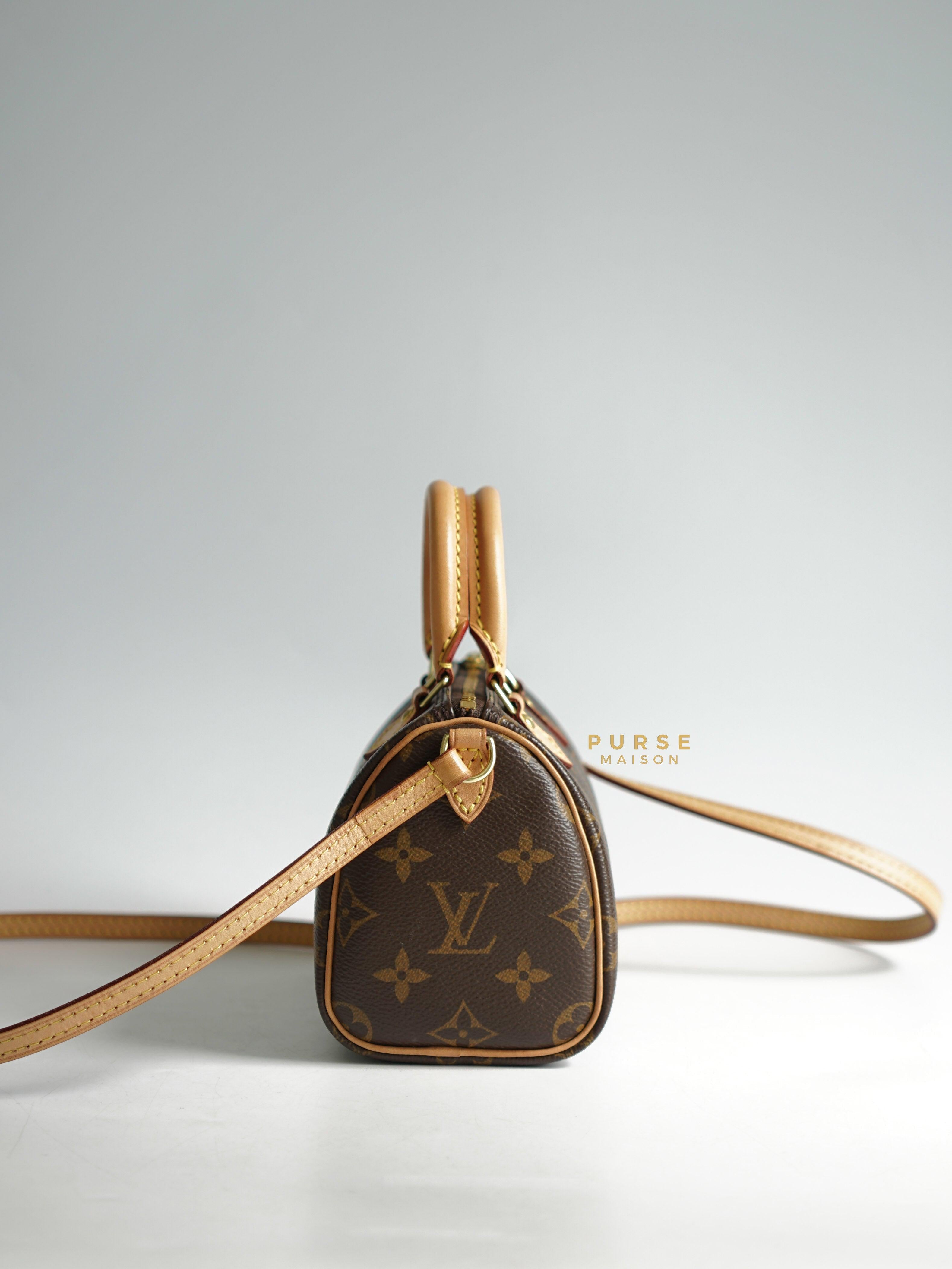 Louis Vuitton Nano Speedy in Monogram Canvas (Date code: TY0210) | Purse Maison Luxury Bags Shop