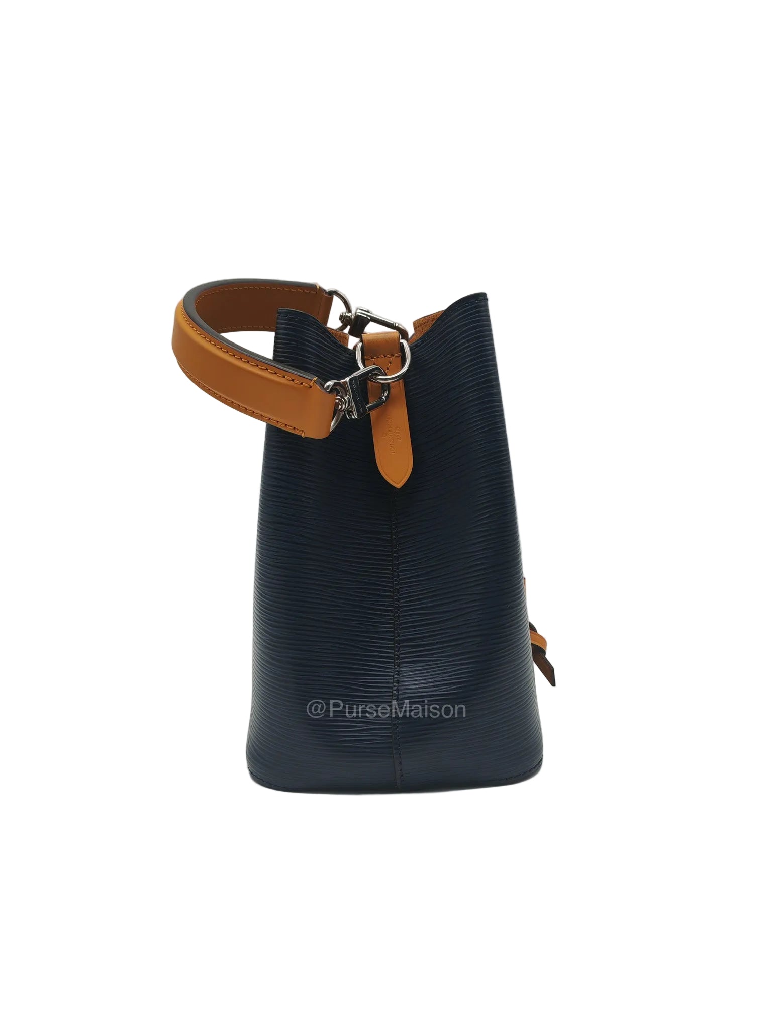 Louis Vuitton Neo Noe BB in Navy Blue Epi Leather & Silver Hardware (Microchip) | Purse Maison Luxury Bags Shop