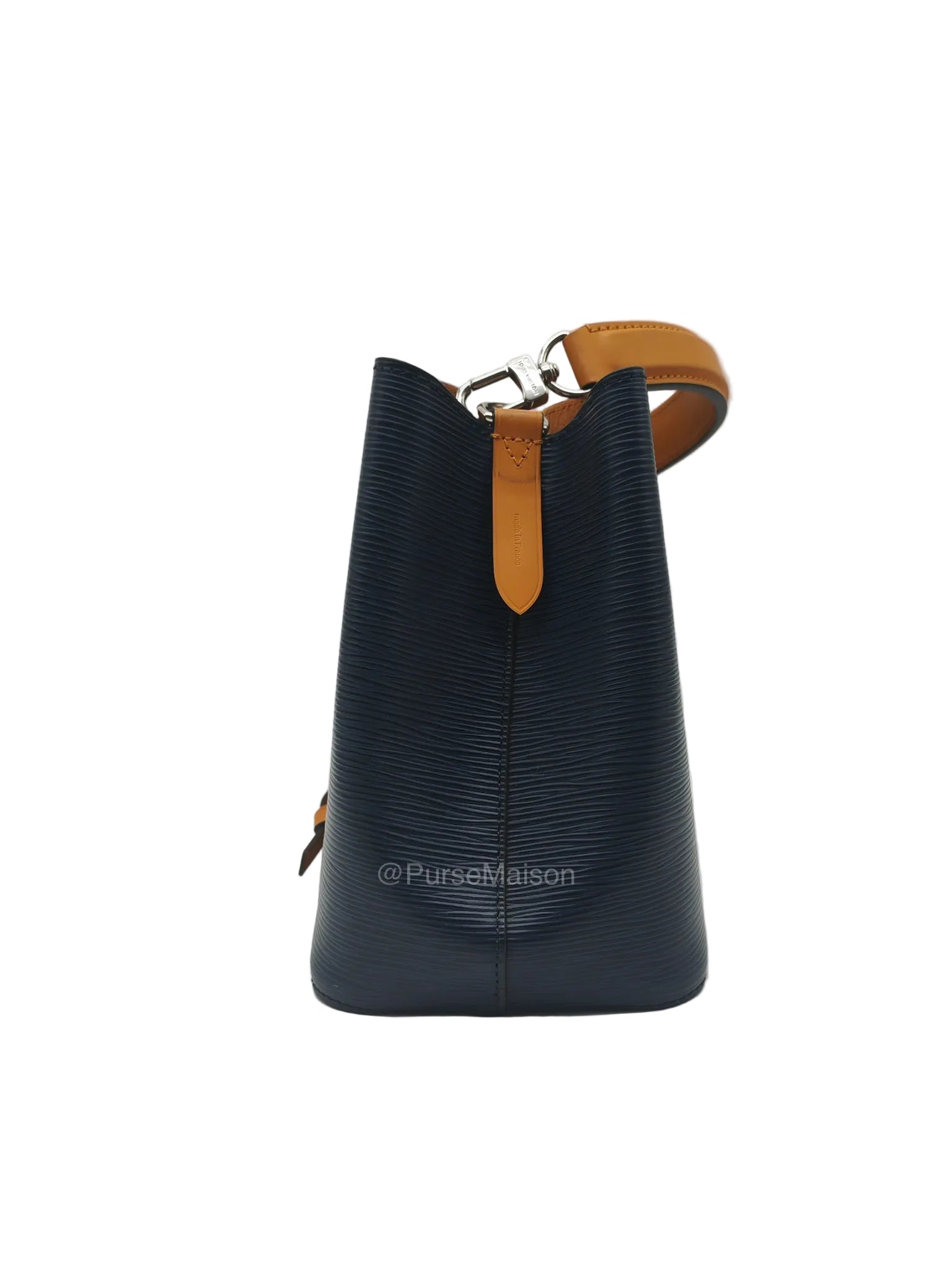 Louis Vuitton Neo Noe BB in Navy Blue Epi Leather & Silver Hardware (Microchip) | Purse Maison Luxury Bags Shop