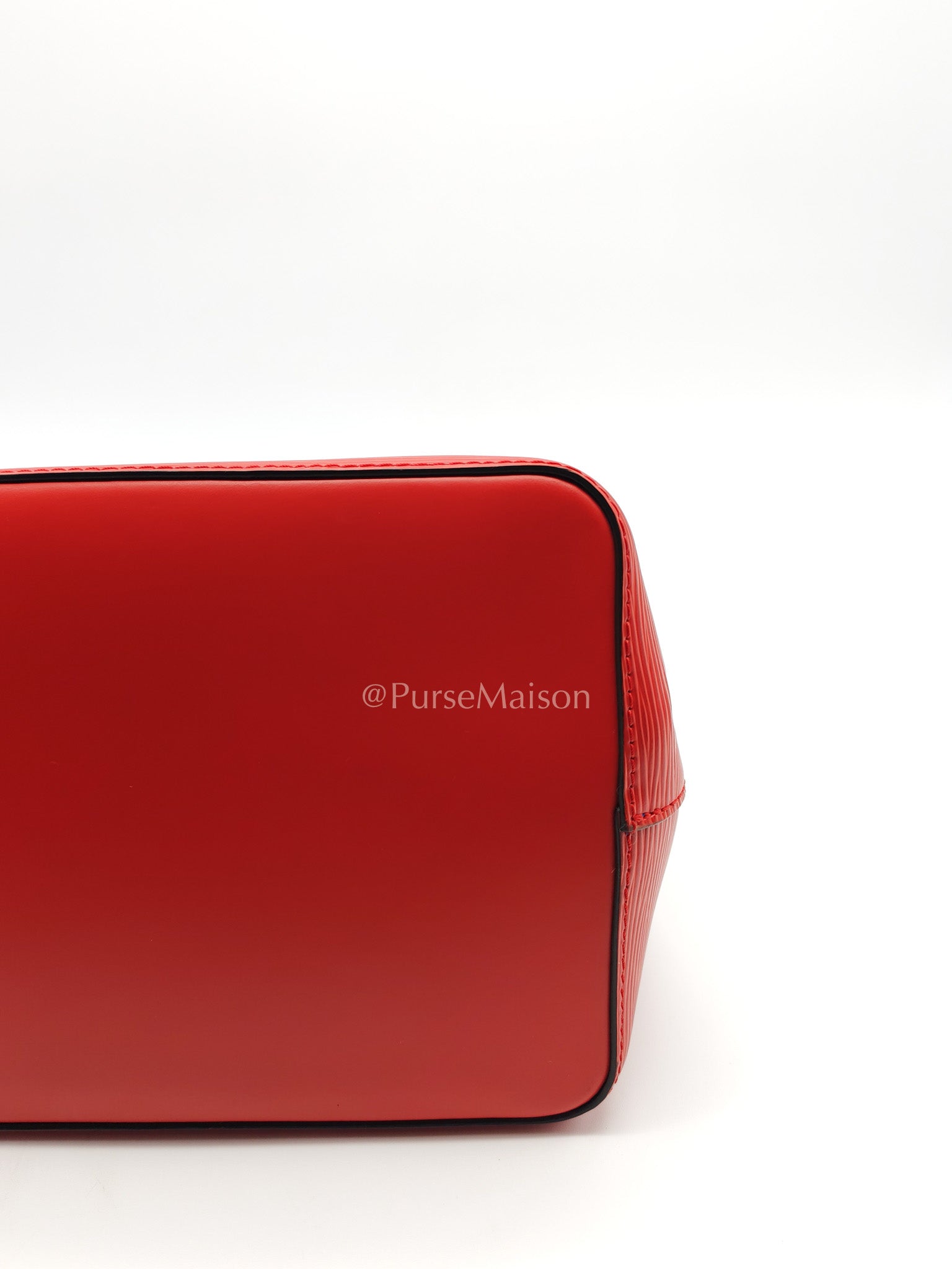 Louis Vuitton Neo Noe MM Coquelicot Red/Blue Epi Leather Bucket Bag (Date Code: SR4138) | Purse Maison Luxury Bags Shop