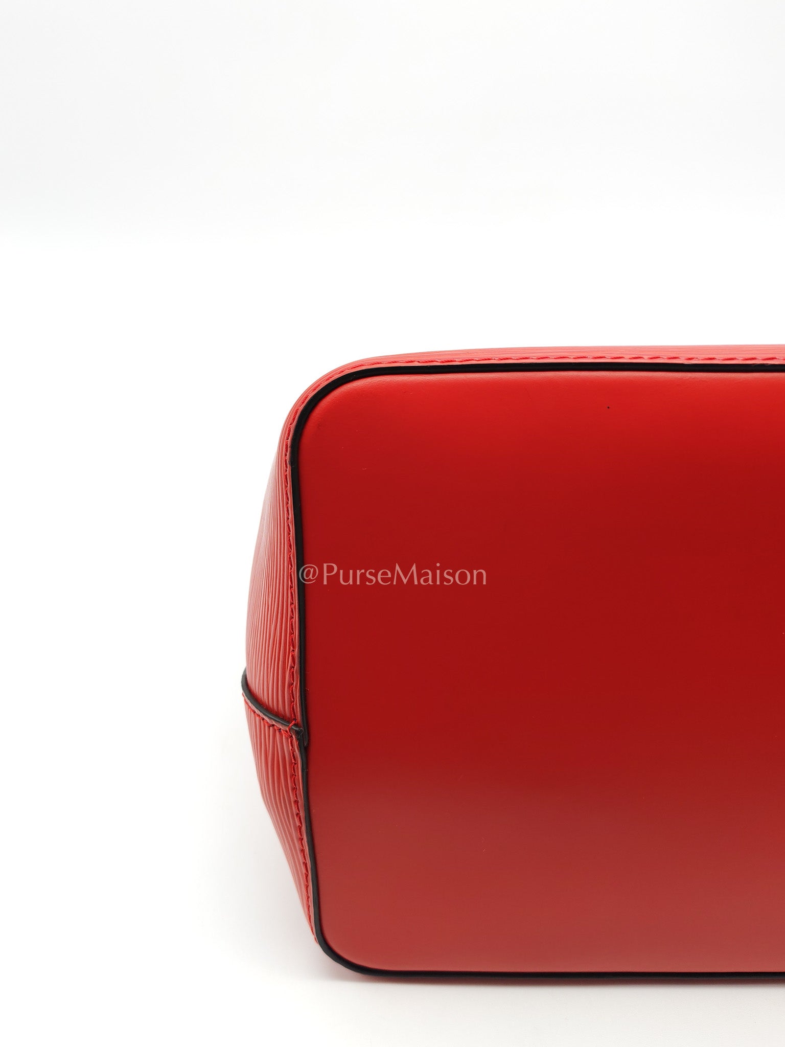 Louis Vuitton Neo Noe MM Coquelicot Red/Blue Epi Leather Bucket Bag (Date Code: SR4138) | Purse Maison Luxury Bags Shop