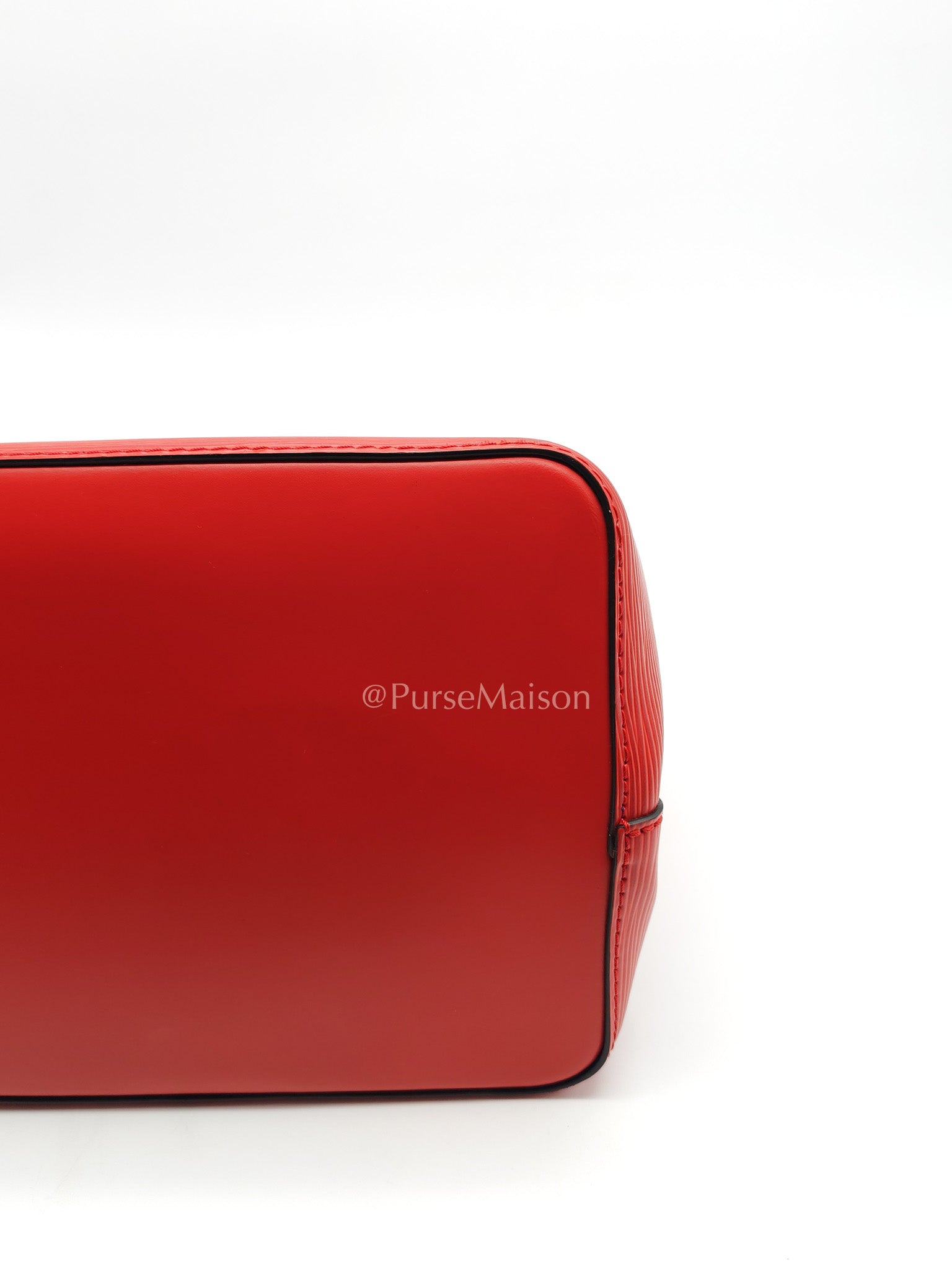 Louis Vuitton Neo Noe MM Coquelicot Red/Blue Epi Leather Bucket Bag (Date Code: SR4138) | Purse Maison Luxury Bags Shop