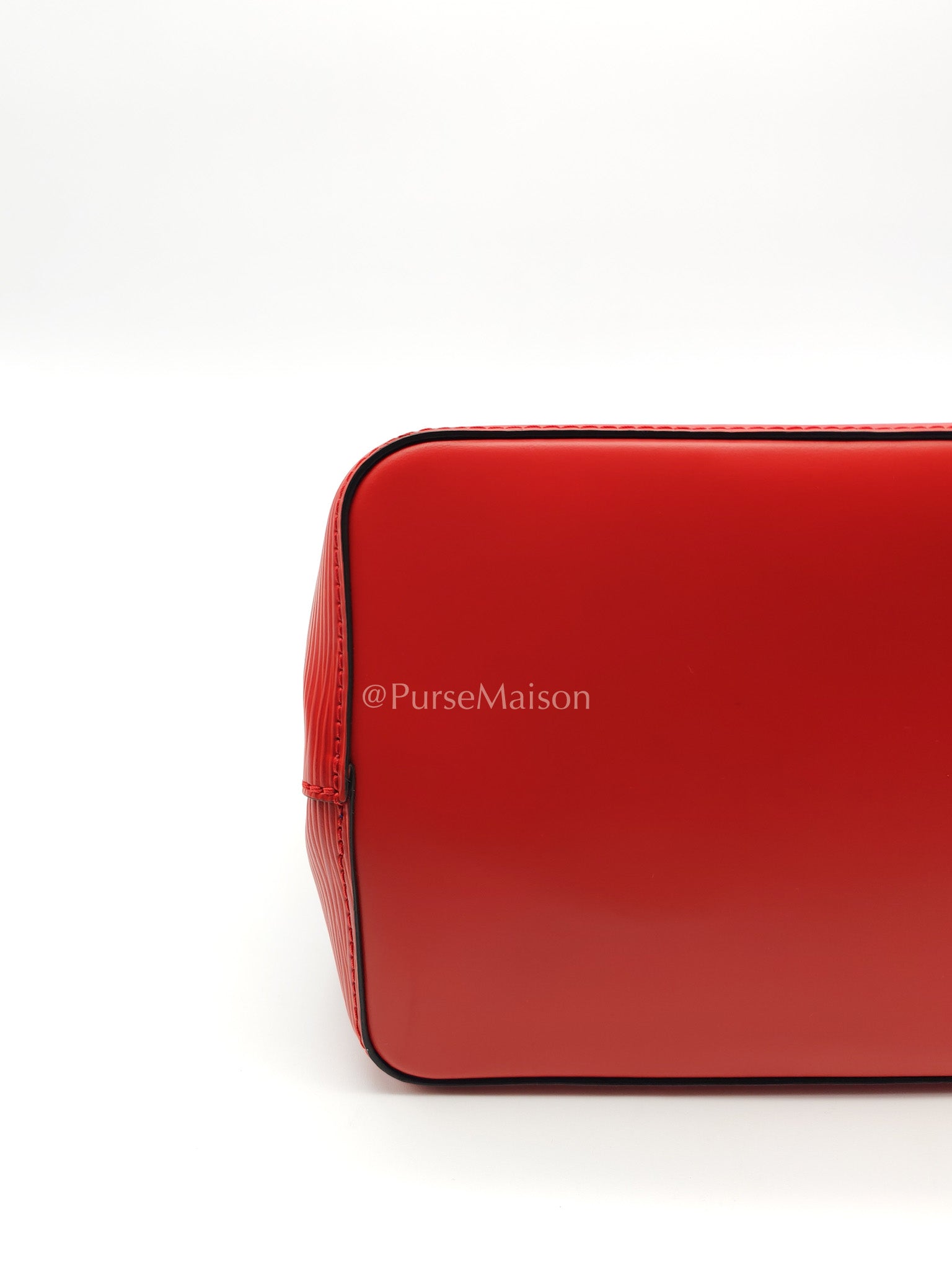 Louis Vuitton Neo Noe MM Coquelicot Red/Blue Epi Leather Bucket Bag (Date Code: SR4138) | Purse Maison Luxury Bags Shop