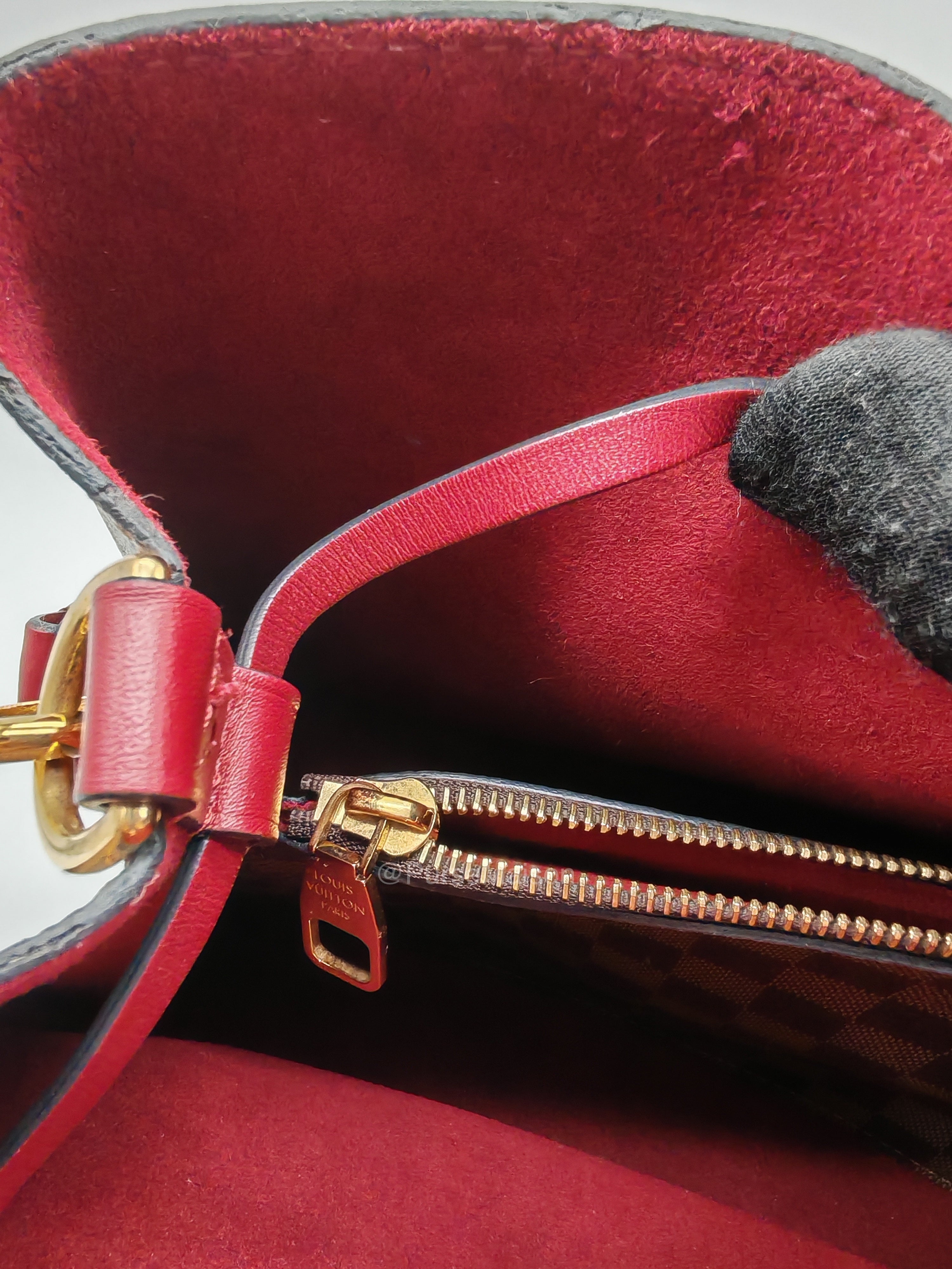 Louis Vuitton Neo Noe MM in Damiere Ebene Canvas and Gold Hardware (Datecode: AH4159) | Purse Maison Luxury Bags Shop
