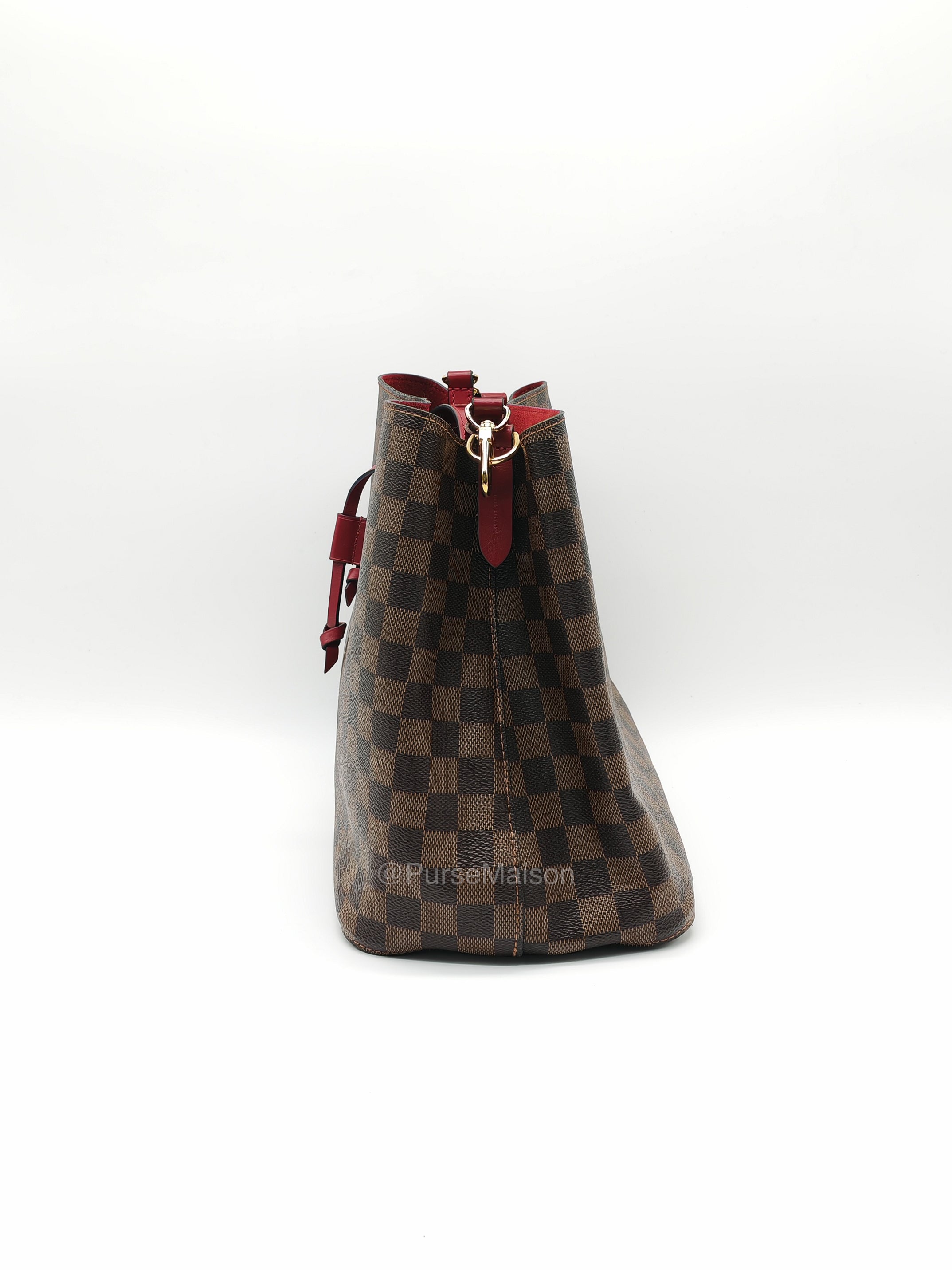 Louis Vuitton Neo Noe MM in Damiere Ebene Canvas and Gold Hardware (Datecode: AH4159) | Purse Maison Luxury Bags Shop