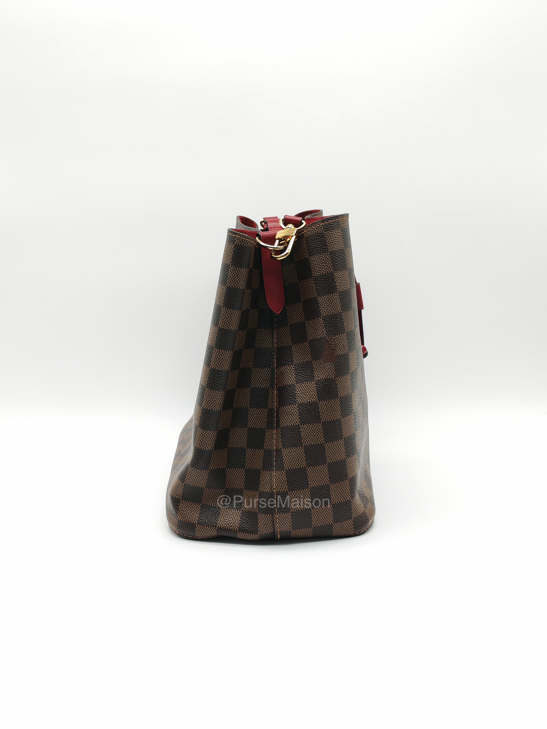 Louis Vuitton Neo Noe MM in Damiere Ebene Canvas and Gold Hardware (Datecode: AH4159) | Purse Maison Luxury Bags Shop