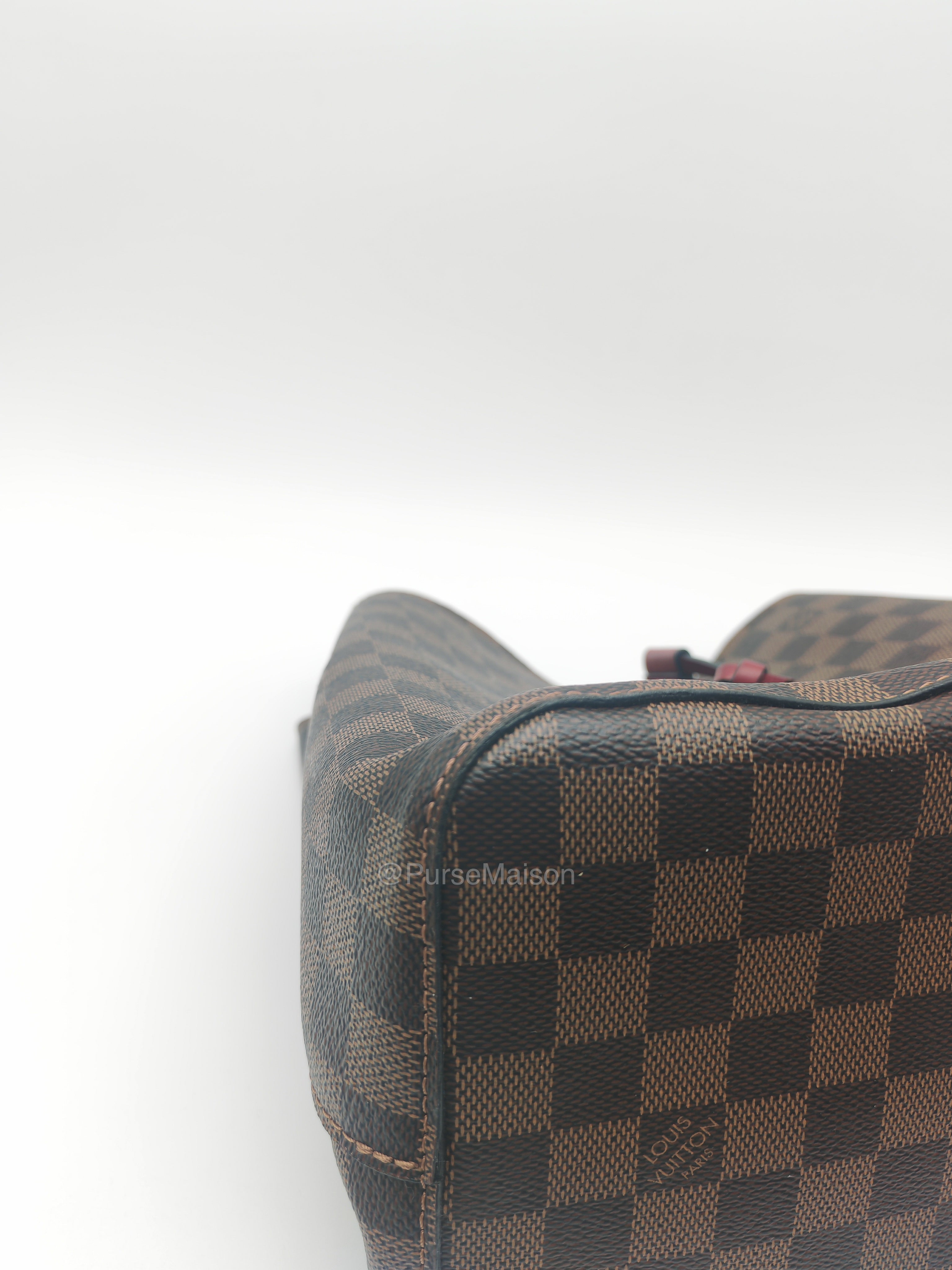 Louis Vuitton Neo Noe MM in Damiere Ebene Canvas and Gold Hardware (Datecode: AH4159) | Purse Maison Luxury Bags Shop