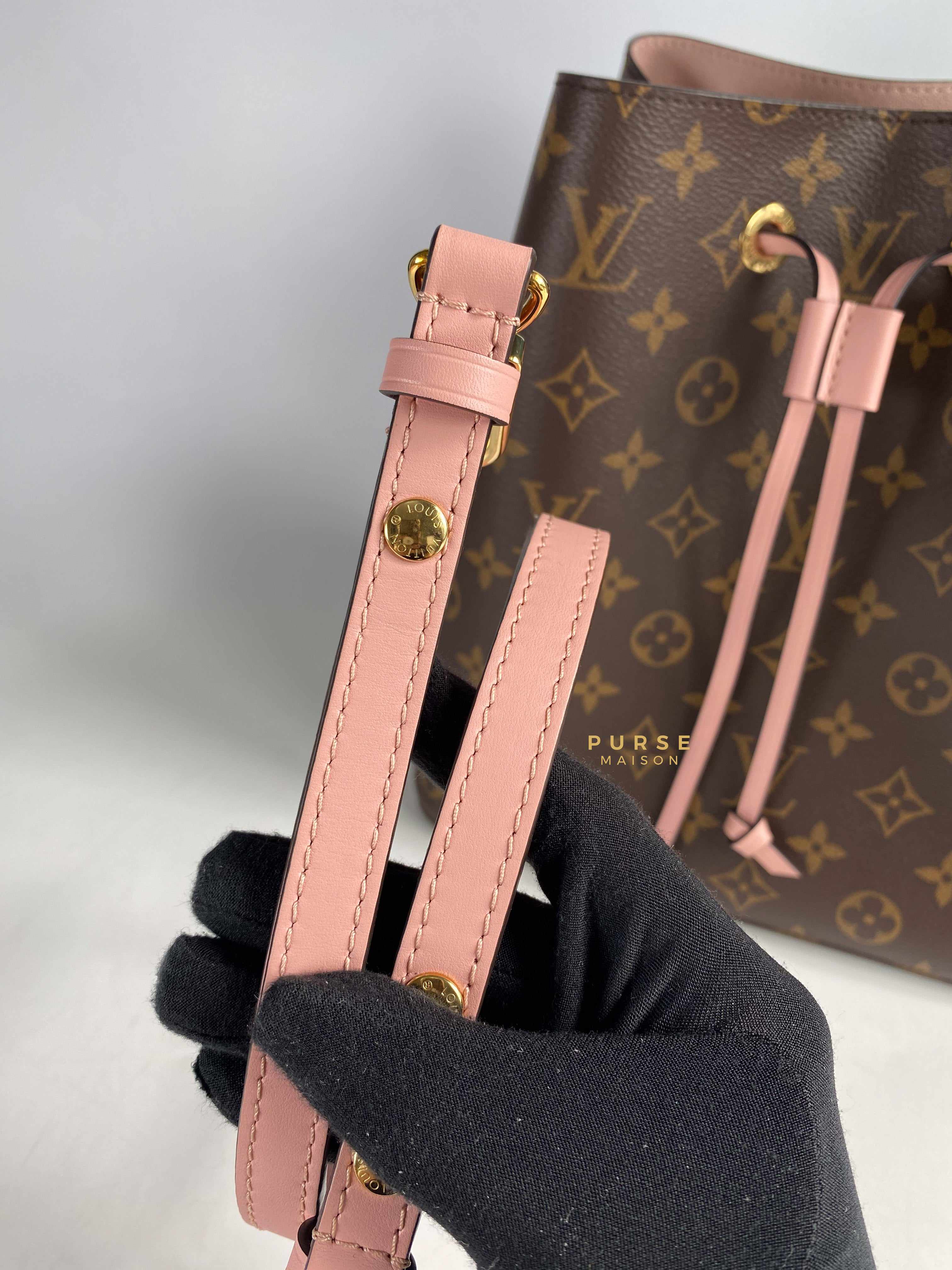 Louis Vuitton Neo Noe Rose Poudre Monogram Canvas (Date code: MI0139) | Purse Maison Luxury Bags Shop