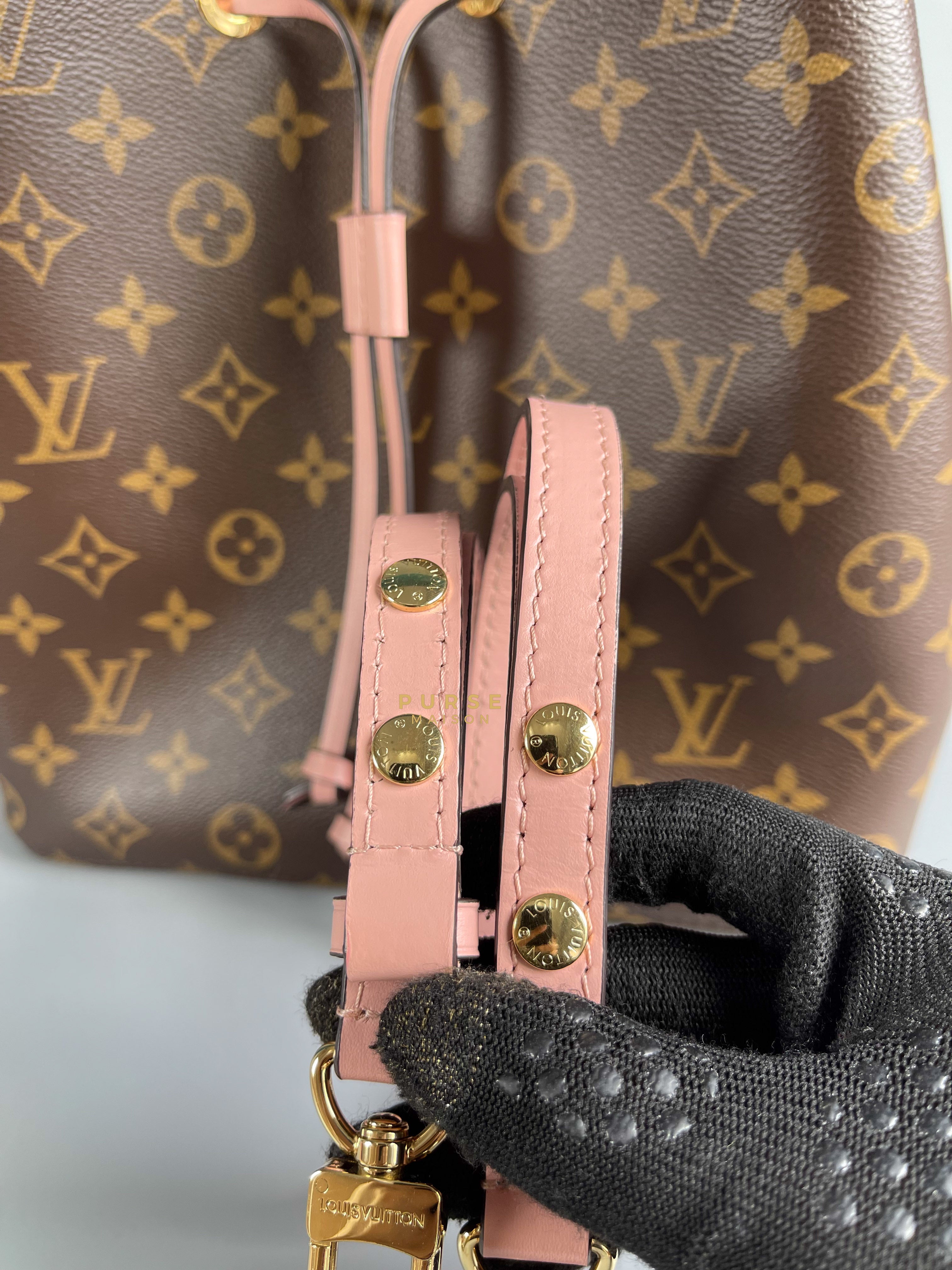 Louis Vuitton Neo Noe Rose Poudre Monogram Canvas (Microchip) | Purse Maison Luxury Bags Shop