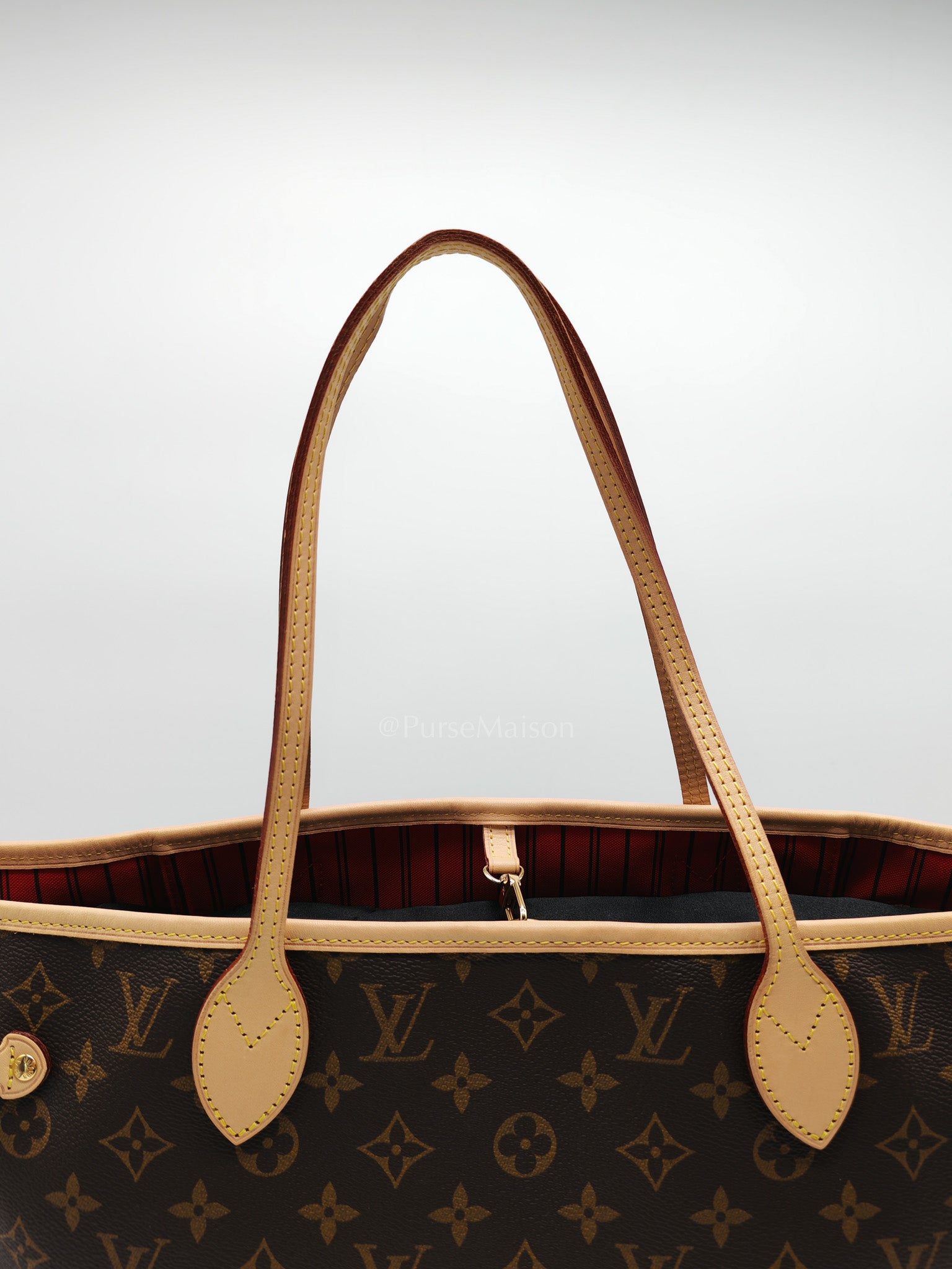 Louis Vuitton Neverfull Bandouliere Inside Out MM in Monogram Canvas (Microchip) | Purse Maison Luxury Bags Shop
