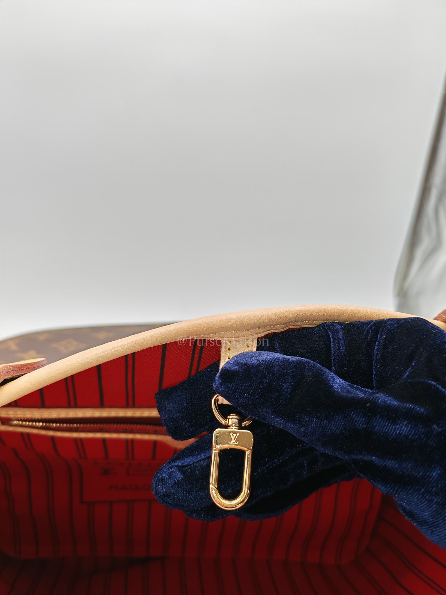 Louis Vuitton Neverfull Bandouliere Inside Out MM in Monogram Canvas (Microchip) | Purse Maison Luxury Bags Shop