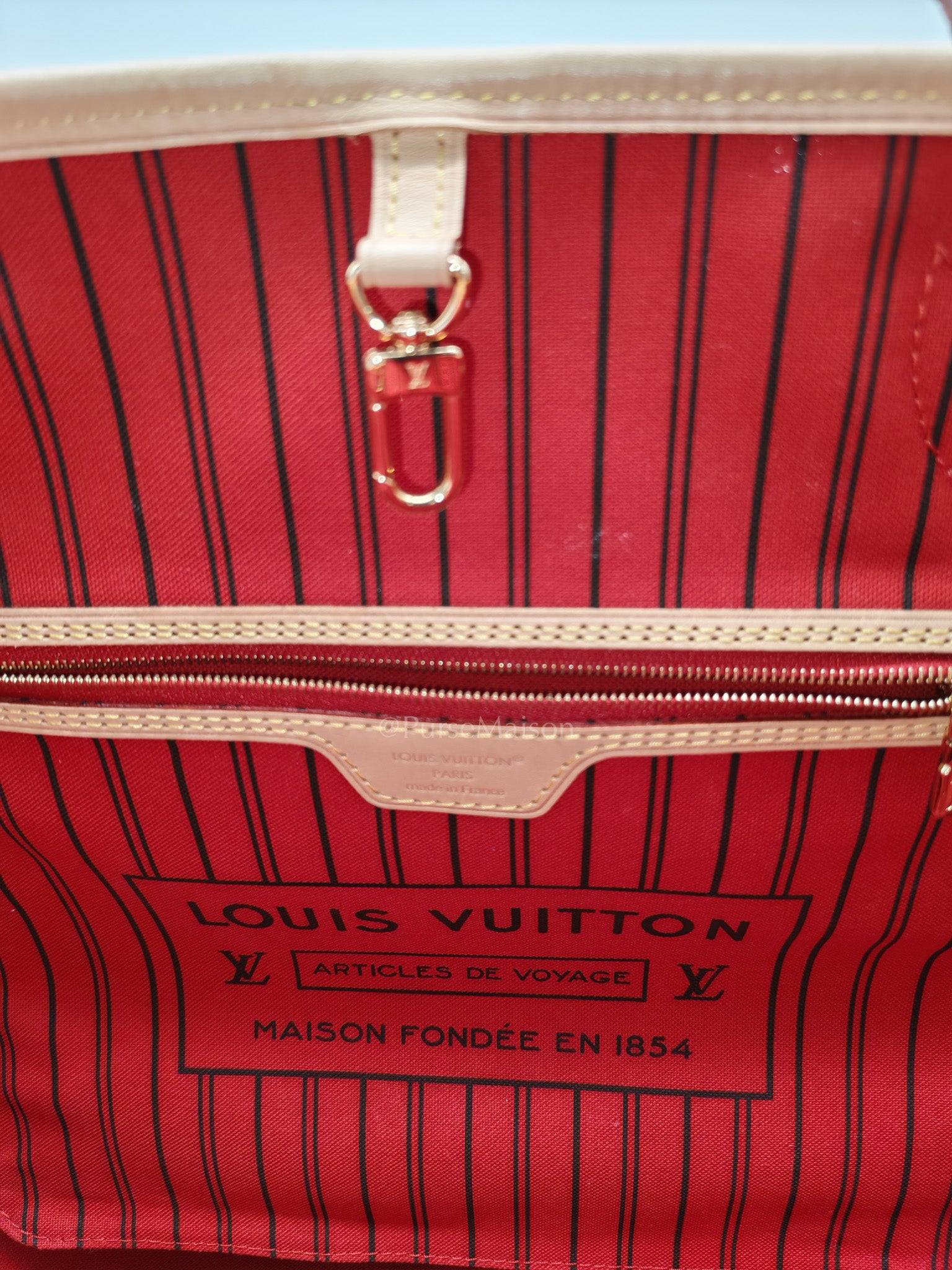Louis Vuitton Neverfull Bandouliere Inside Out MM in Monogram Canvas (Microchip) | Purse Maison Luxury Bags Shop
