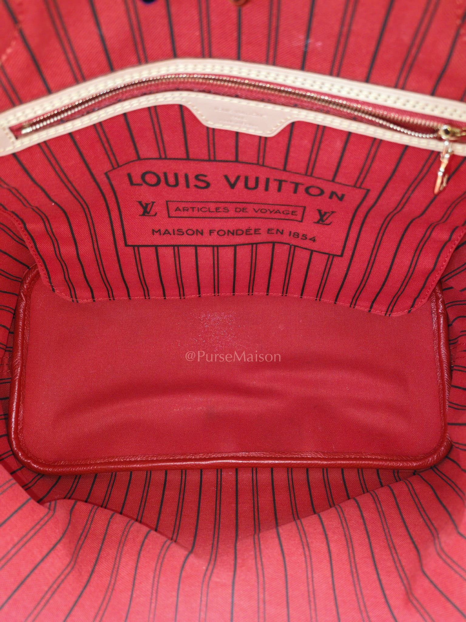Louis Vuitton Neverfull Bandouliere Inside Out MM in Monogram Canvas (Microchip) | Purse Maison Luxury Bags Shop