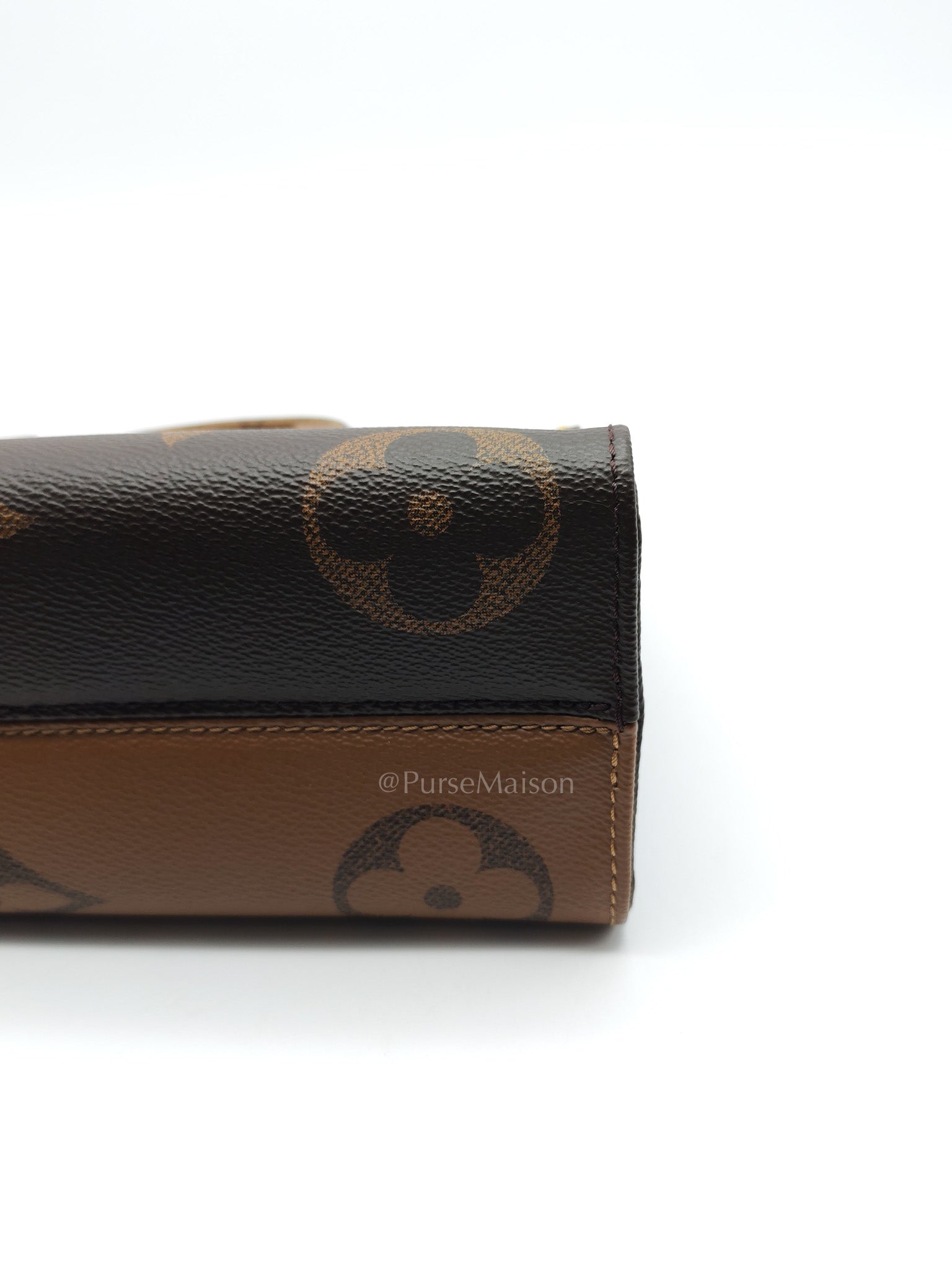 Louis Vuitton On The Go East West in Monogram Reverse Canvas (Microchip) | Purse Maison Luxury Bags Shop